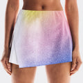 Court Pleat Rok Dames-Wit,Veelkleurig