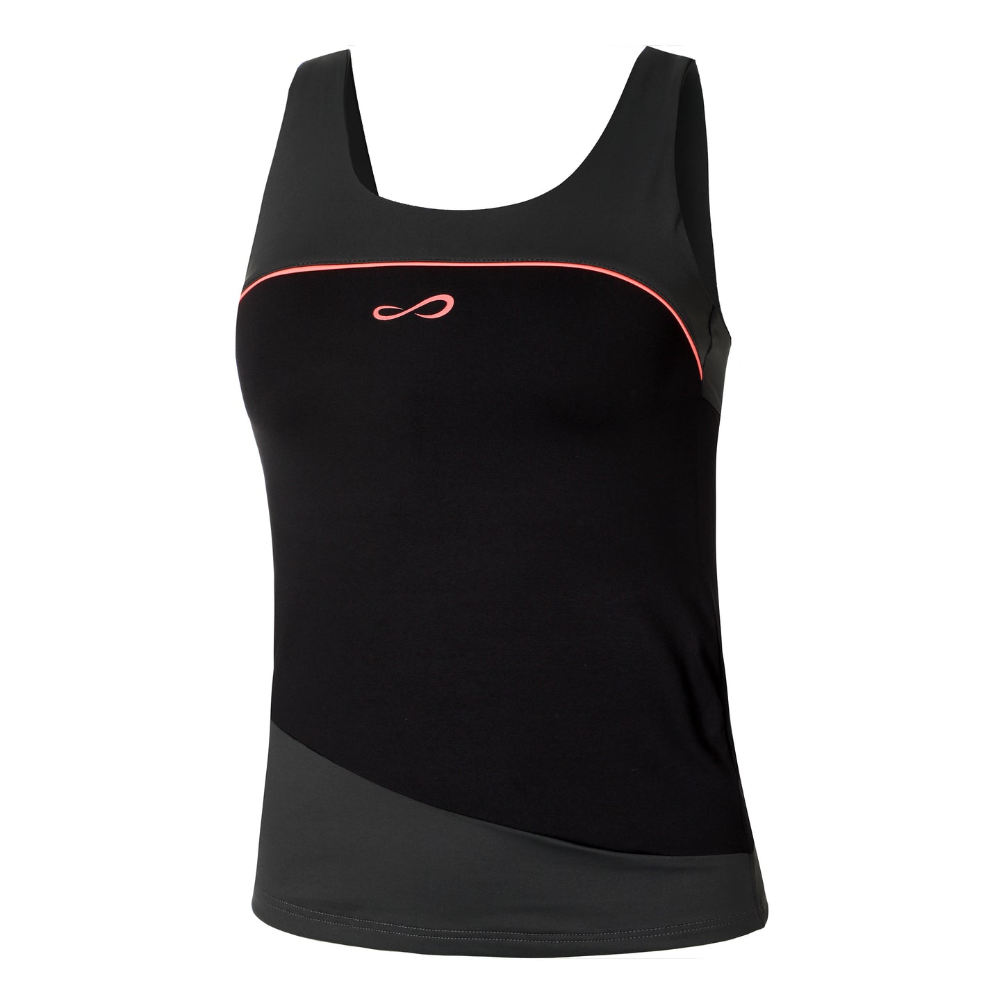 Endless Curve Tanktop Dames-Donkergrijs