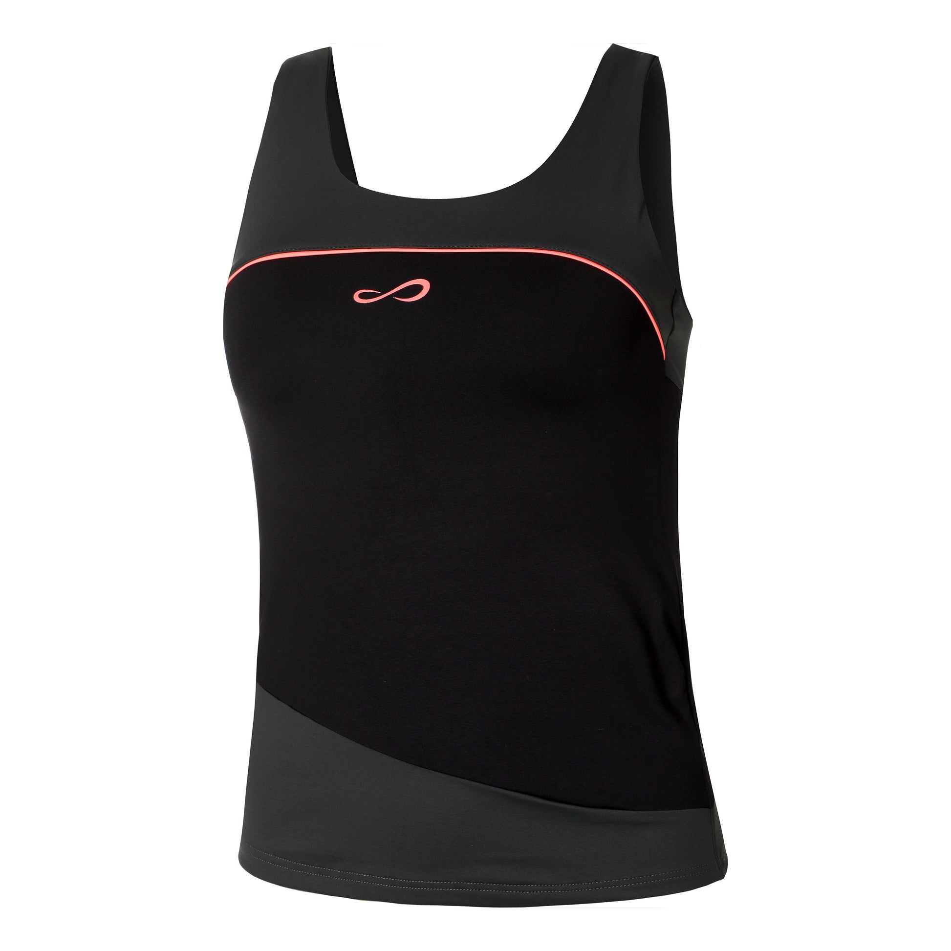 Endless Curve Tanktop Dames-Donkergrijs