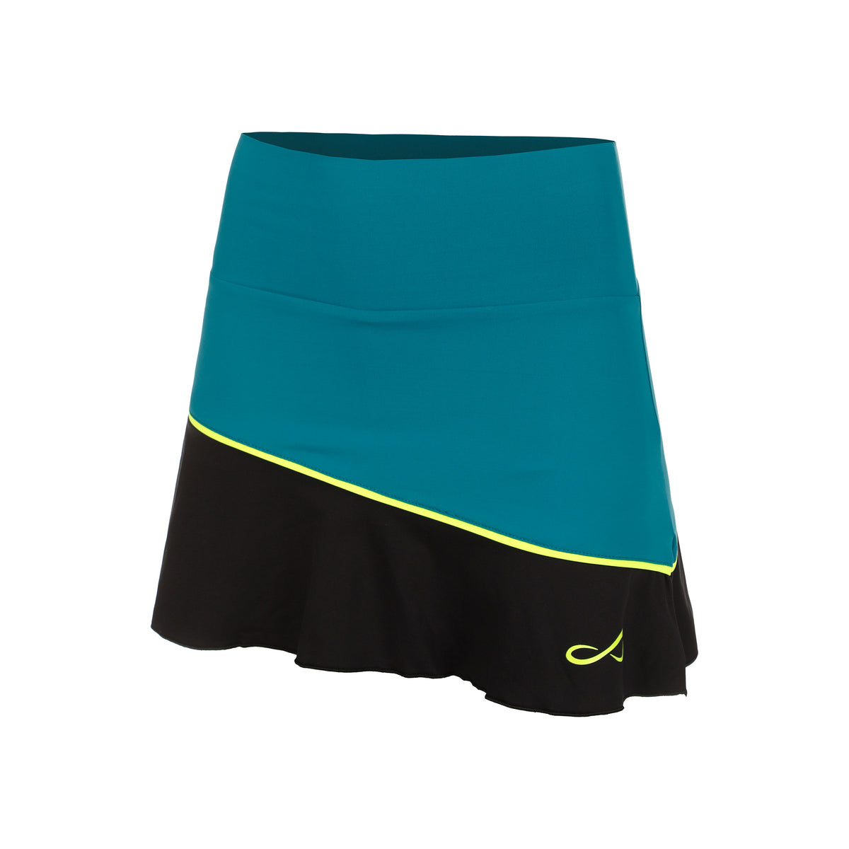 Endless Curve Rok Dames-Petrolblauw