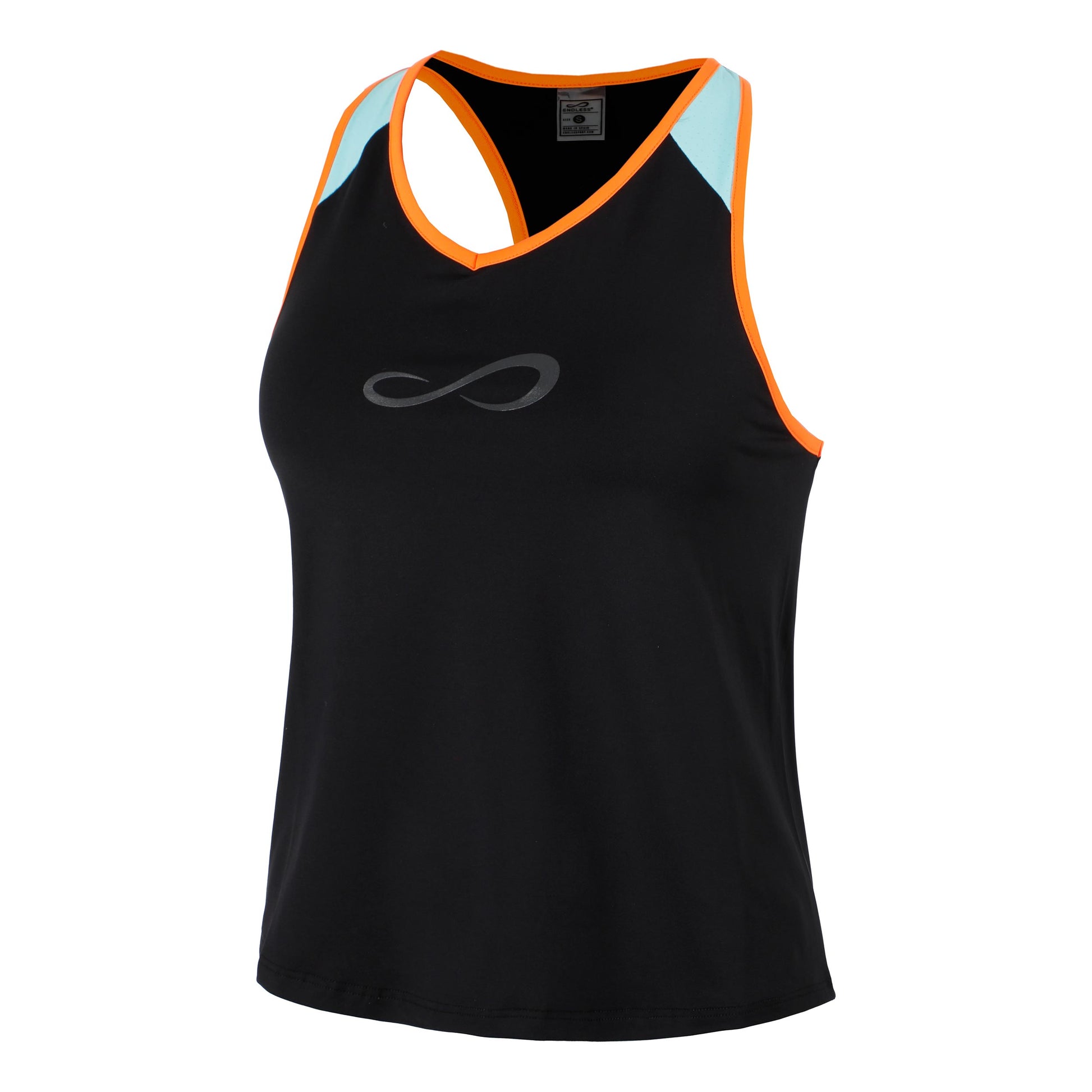 Endless Speed V Tanktop Dames-Zwart,Blauw