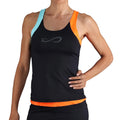 Race Tanktop Dames-Zwart,Oranje