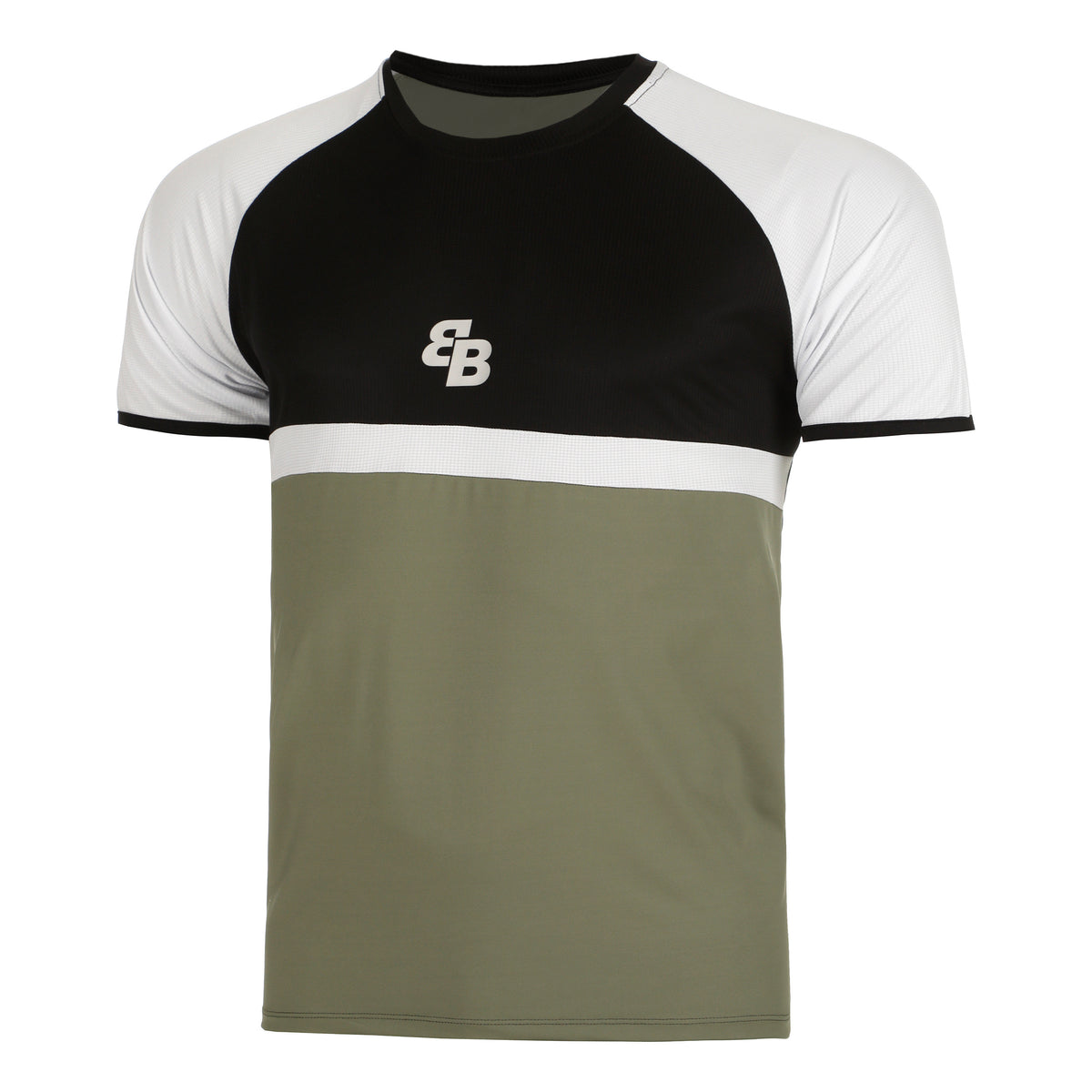 BB by Belen Berbel Classy T-shirt Heren - olijf, zwart