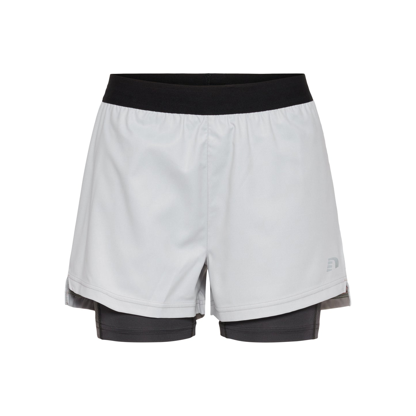 Newline 2in1 Shorts Dames - wit, zwart