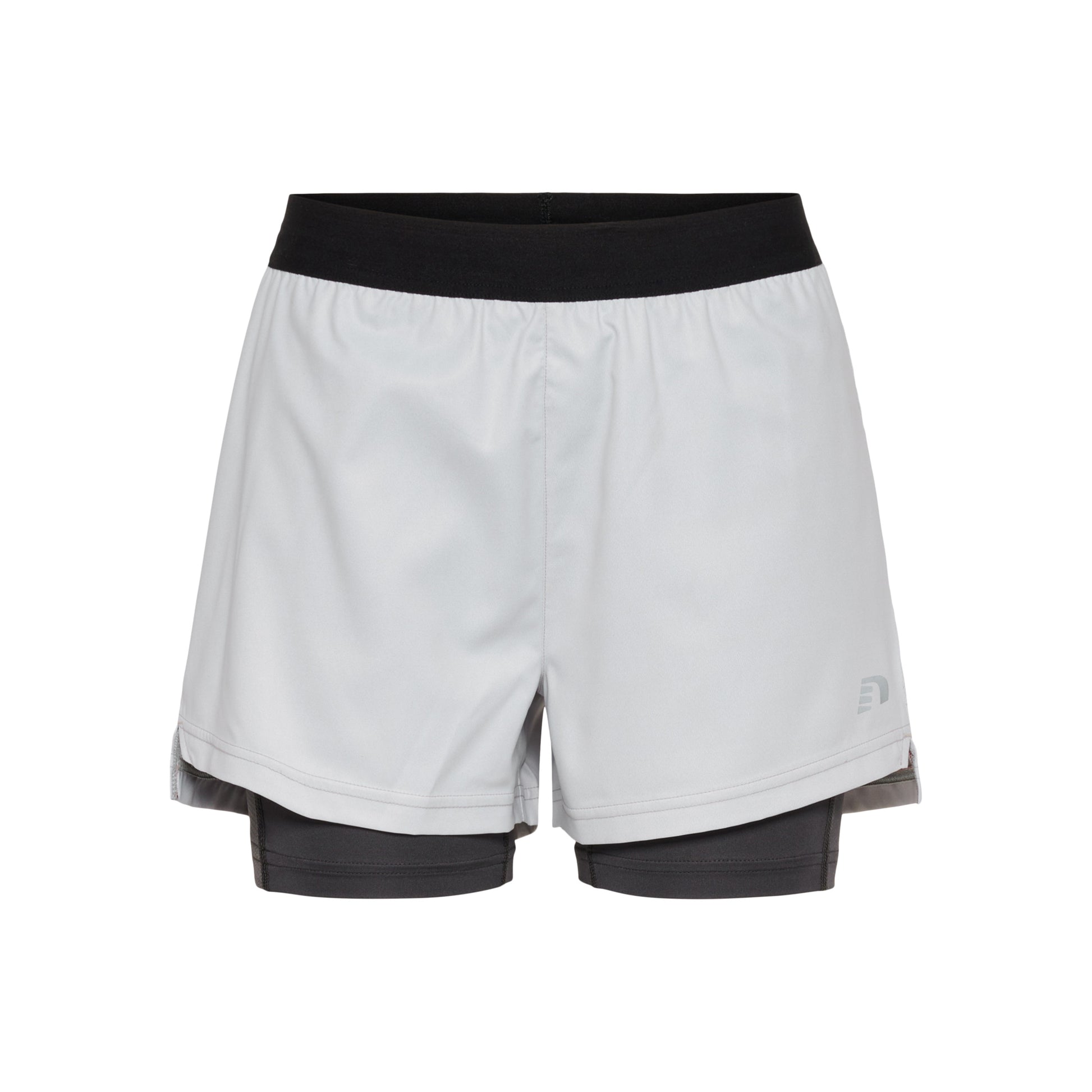 Newline 2in1 Shorts Dames - wit, zwart