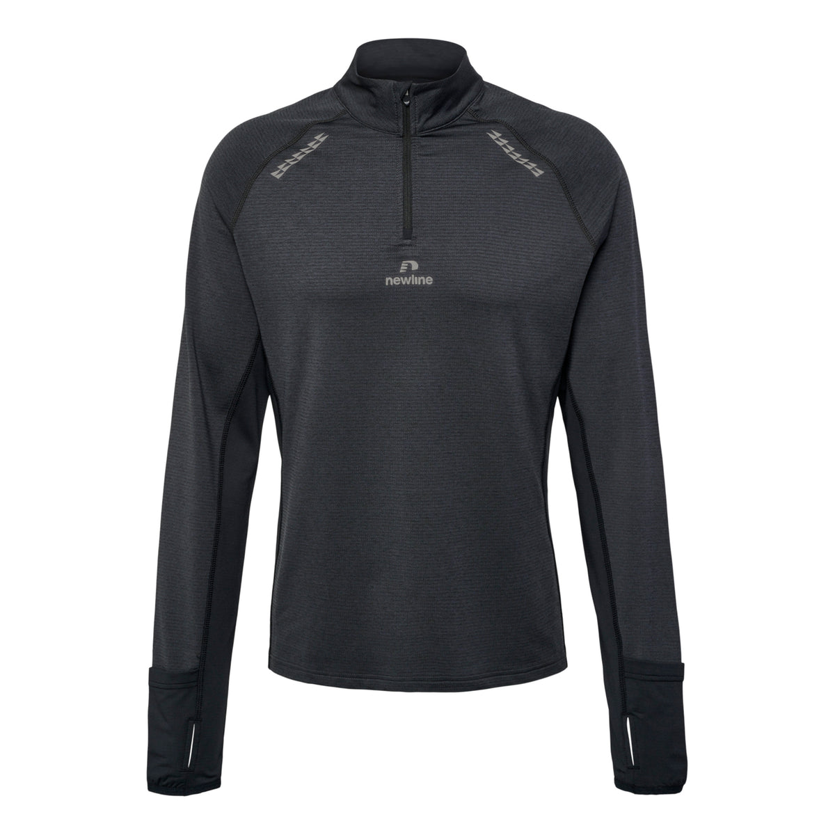 Newline Mesa Half-Zip Topje hardlopen Heren - zwart,