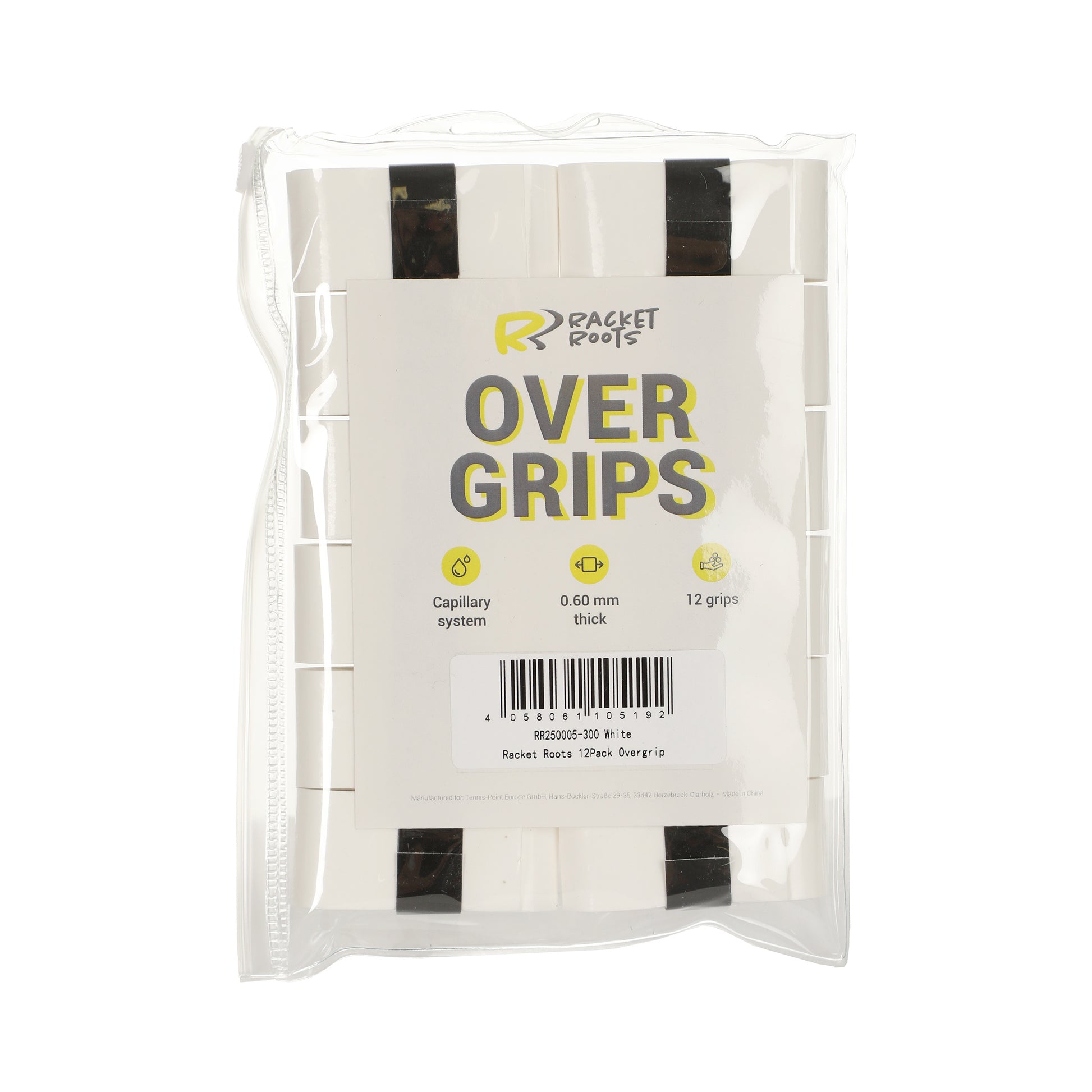 Racket Roots RR Grip Verpakking 12 stuks - wit
