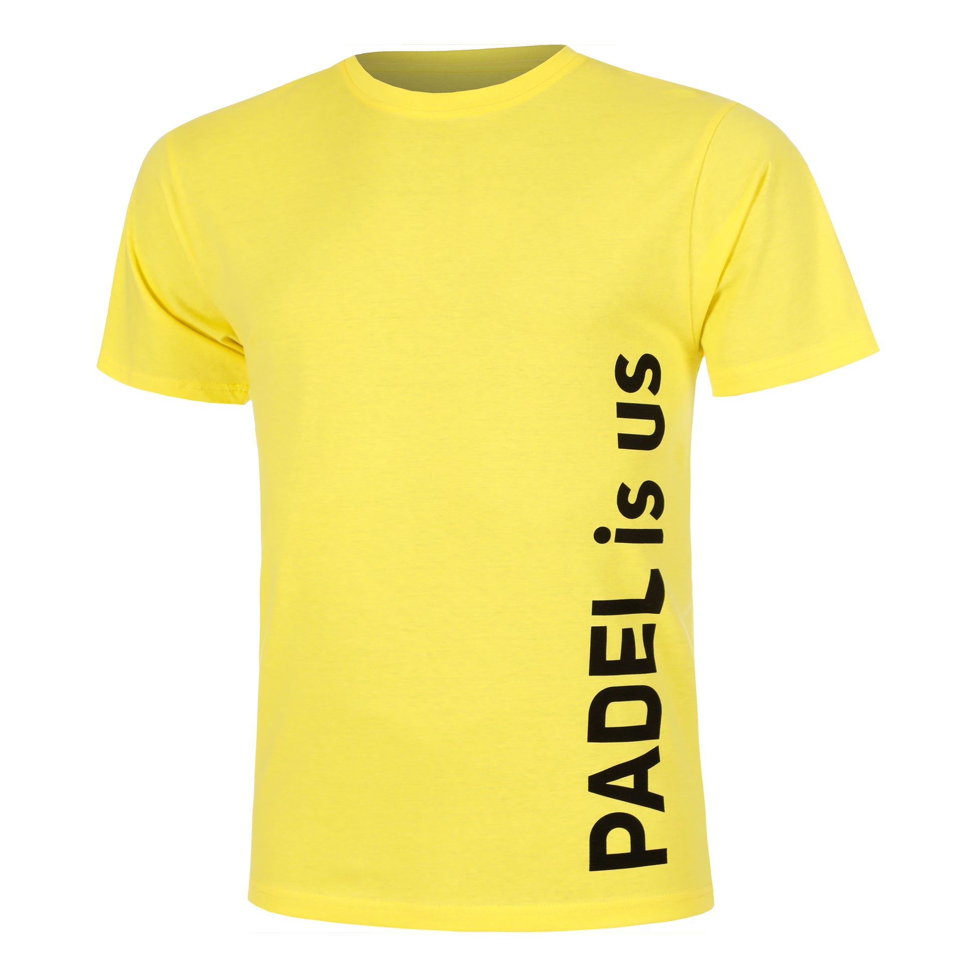 Padel-Point Padel Is Us T-shirt Heren-Geel,Zwart