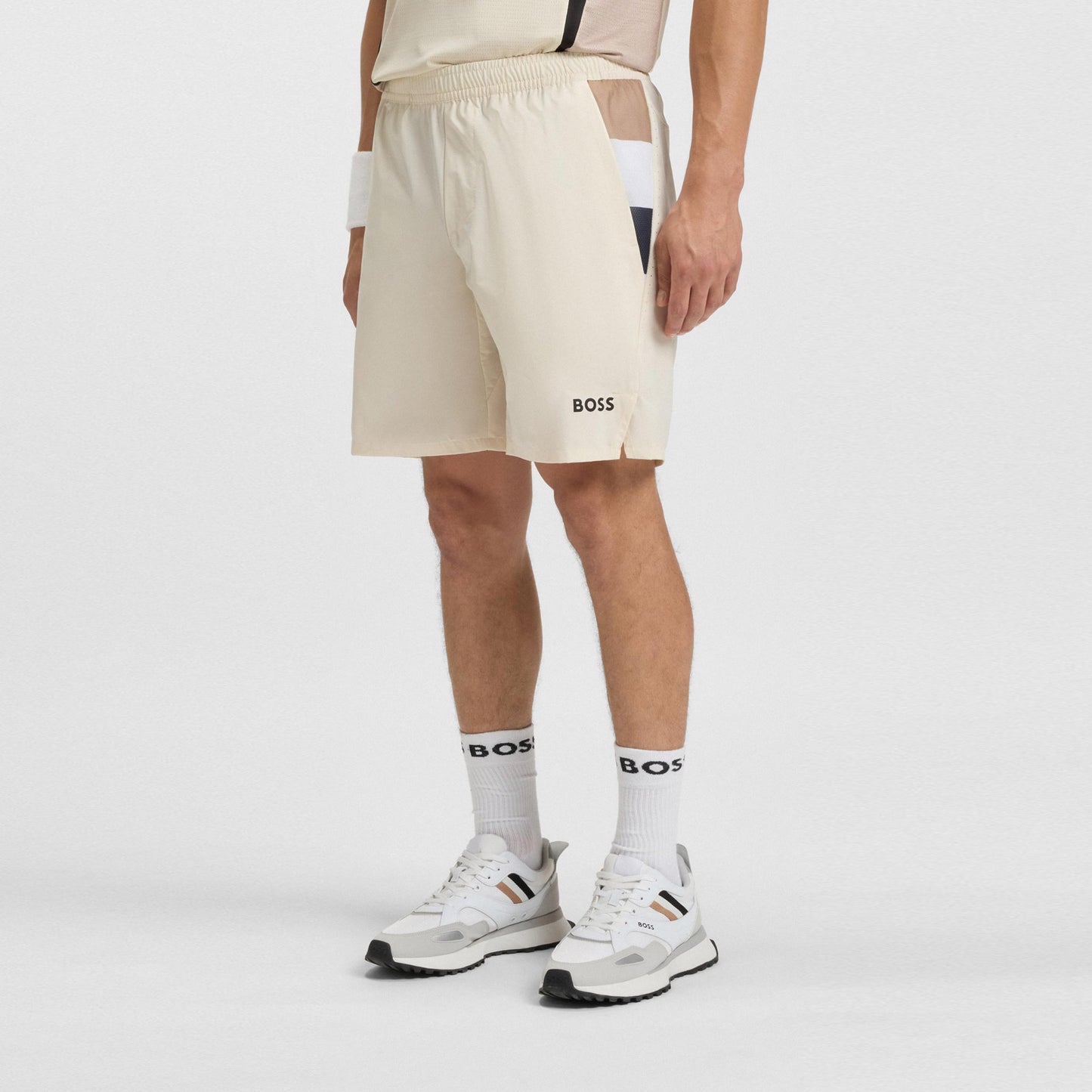 BOSS Match 9in Shorts Heren-crème