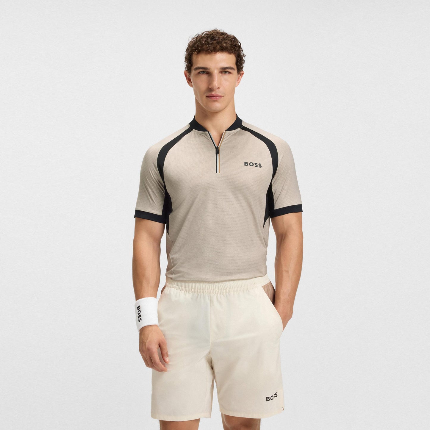 BOSS Matchball Polo Heren-crème