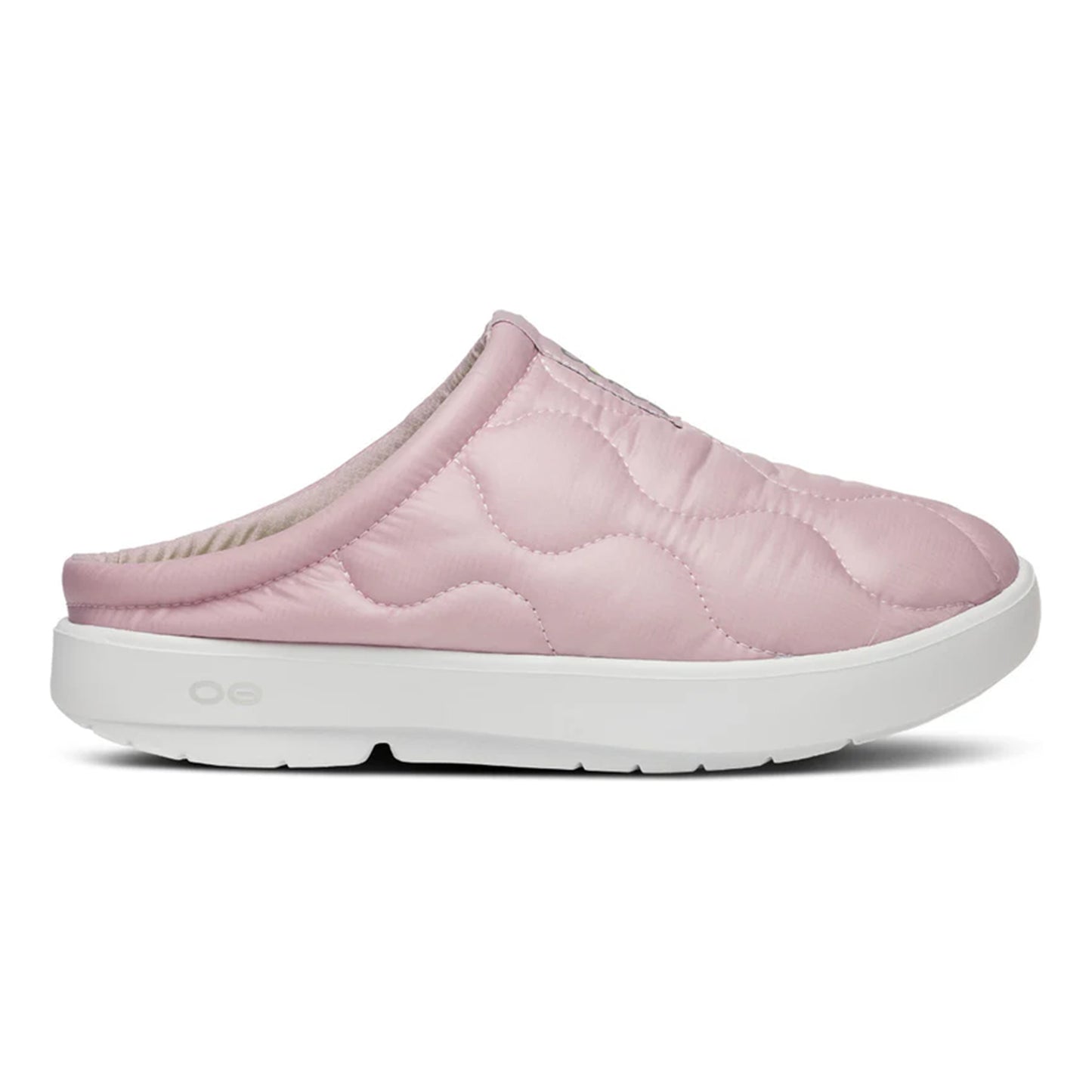 OOFOS Oocoozie Thermo Mule Herstelschoenen Unisex - roze, neongroen