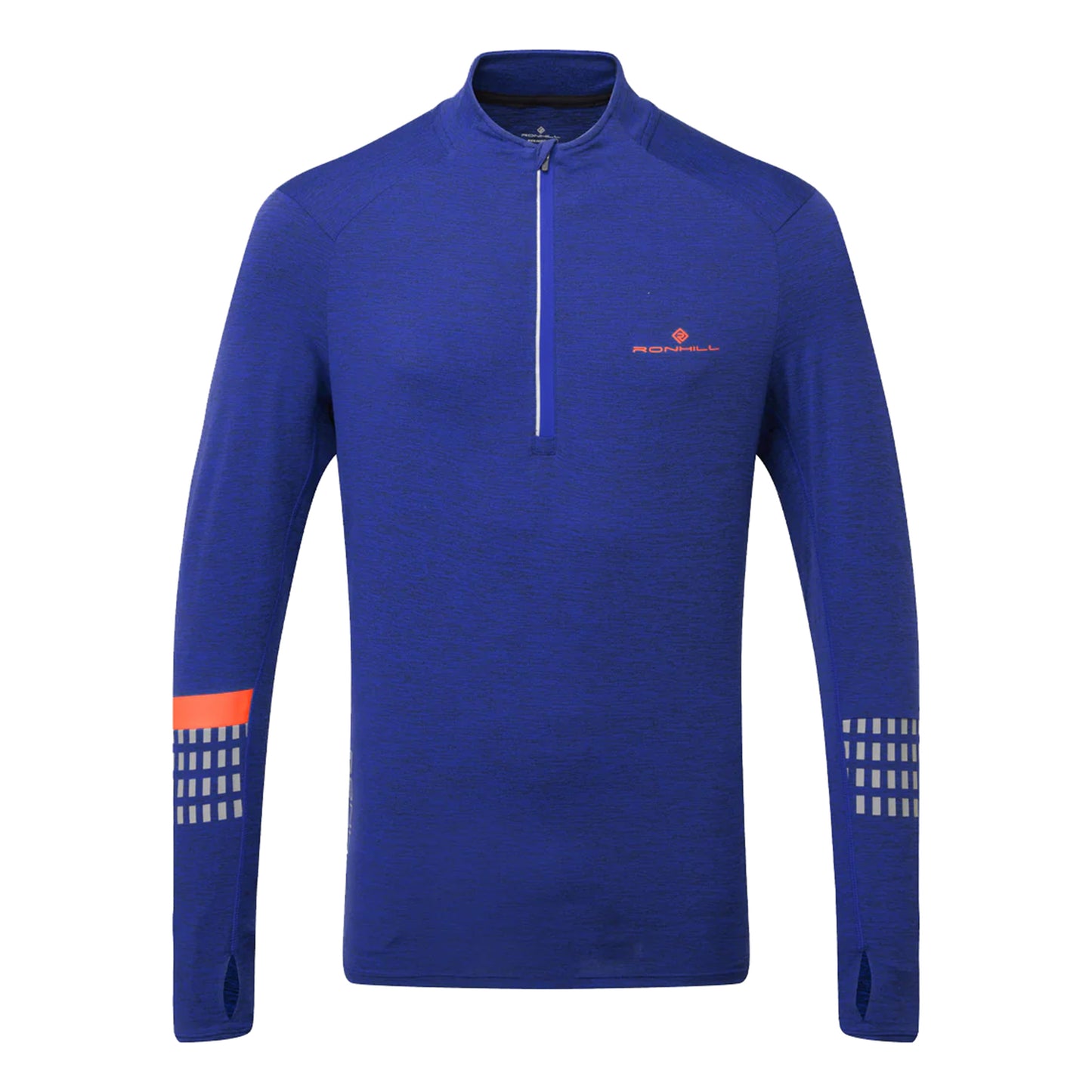 Ronhill Tech Afterhours 1/2 Zip Hardloopshirt Heren - blauw,
