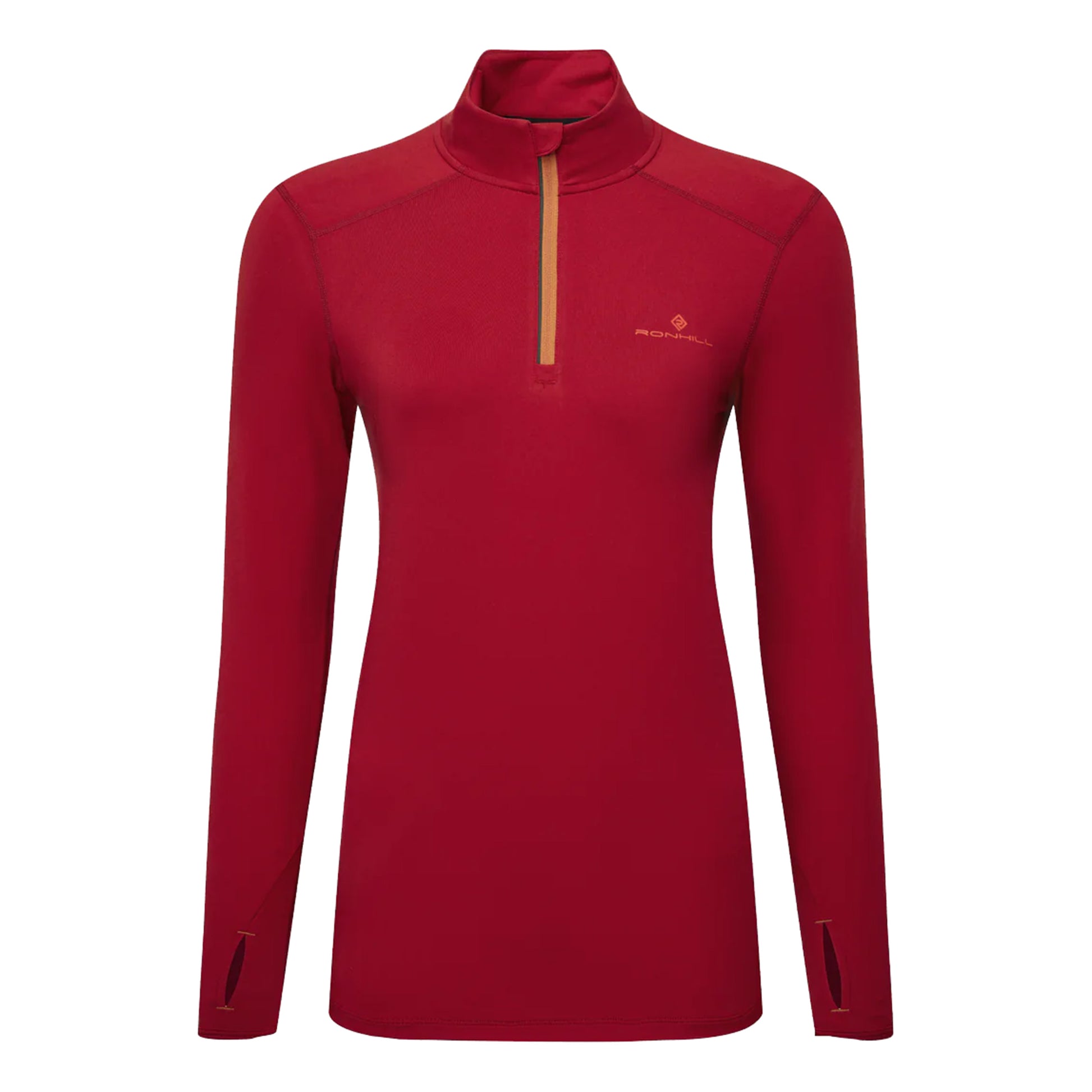 Ronhill Core Thermal 1/2 Zip Hardloopshirt Dames-Rood