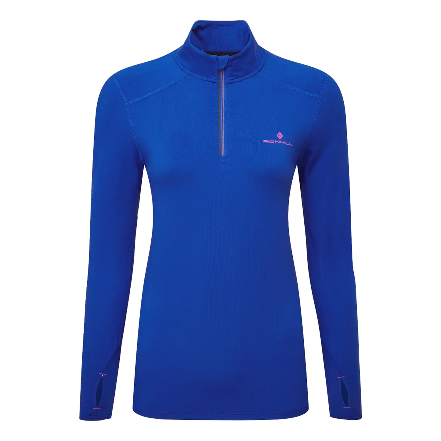 Ronhill Core Thermal 1/2 Zip Hardloopshirt Dames-Blauw
