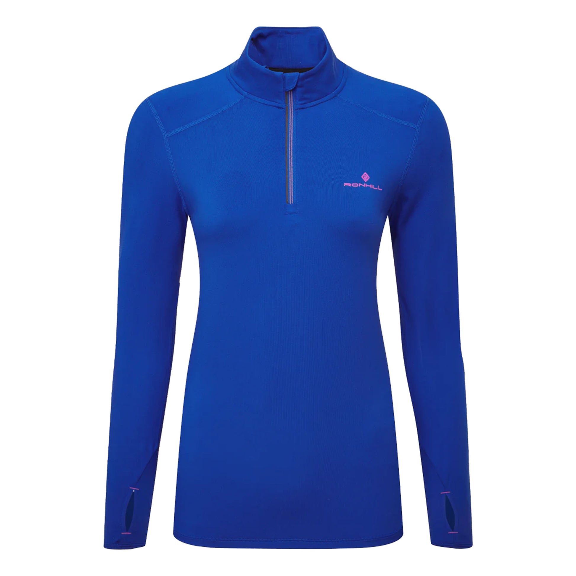 Ronhill Core Thermal 1/2 Zip Hardloopshirt Dames-Blauw