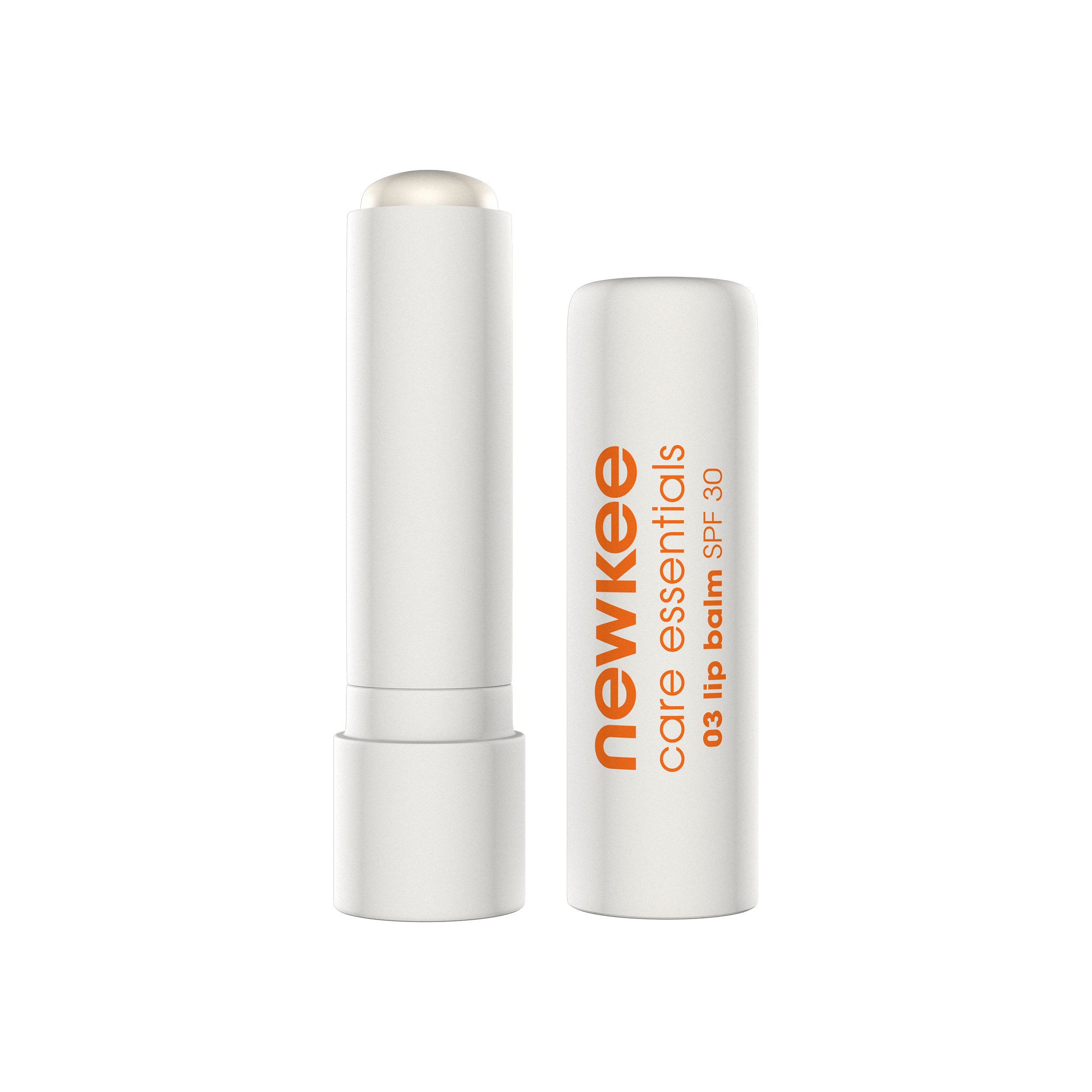 Newkee lip balm SPF 30 Cosmetica - wit, oranje