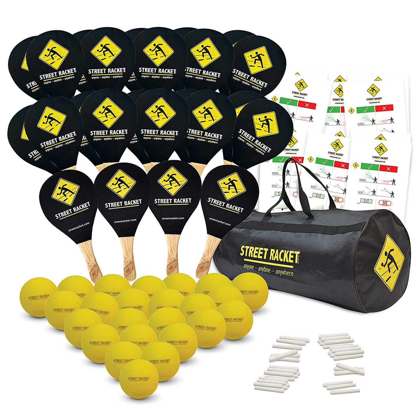Street Racket Schul-Set Recreatieve Sporten-Veelkleurig
