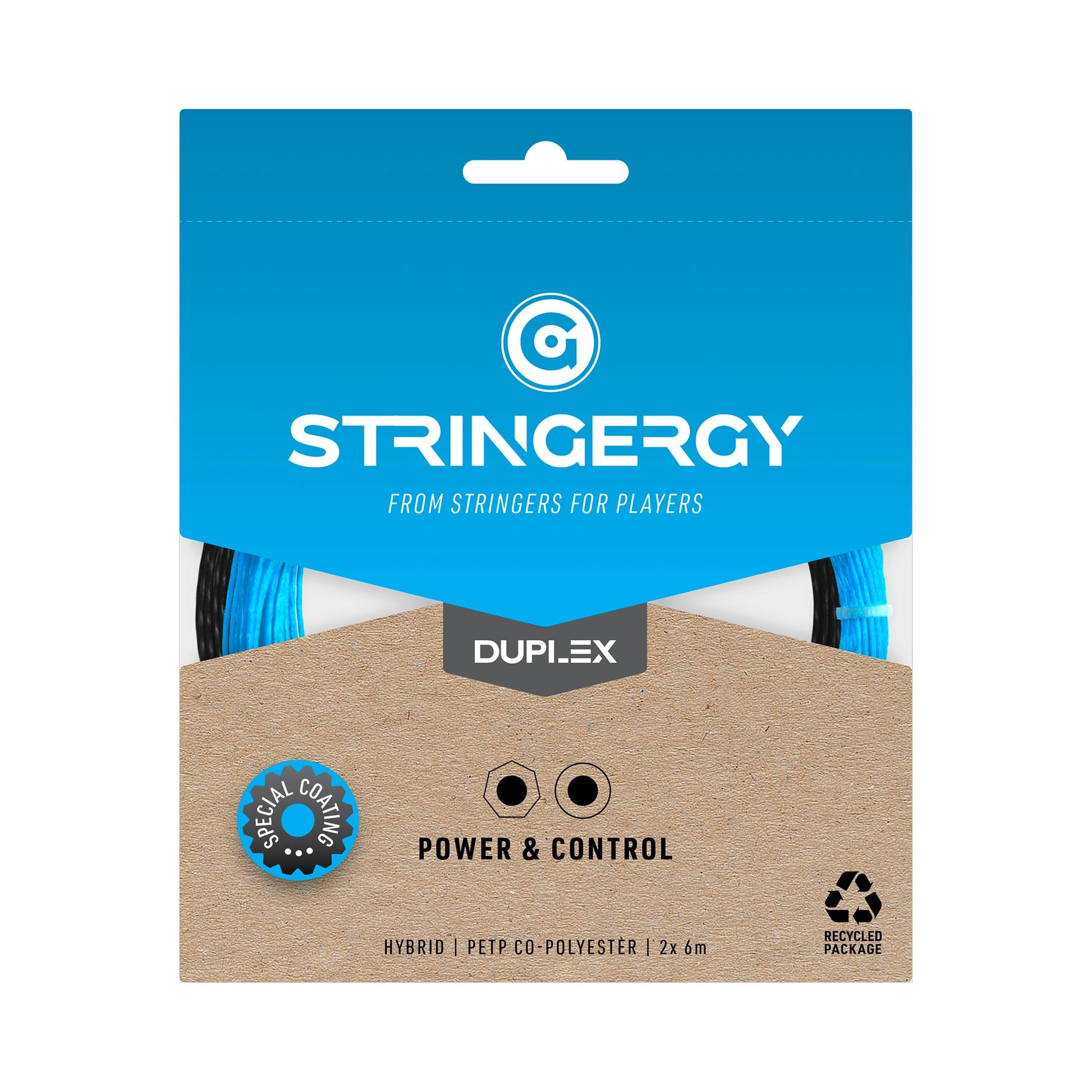Stringergy Duplex Set Snaren 2x 6m-Zwart,Blauw