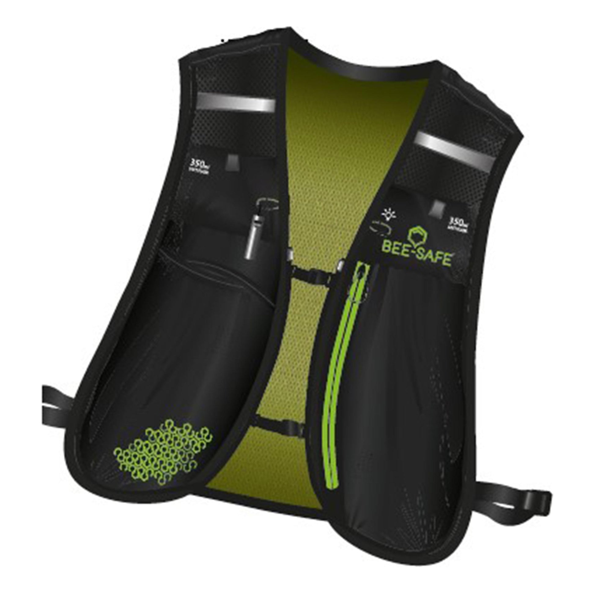 Bee-Safe Hydro 5 Ltr. (excl. Bladder) Drinkrugzak-Zwart,Limoen