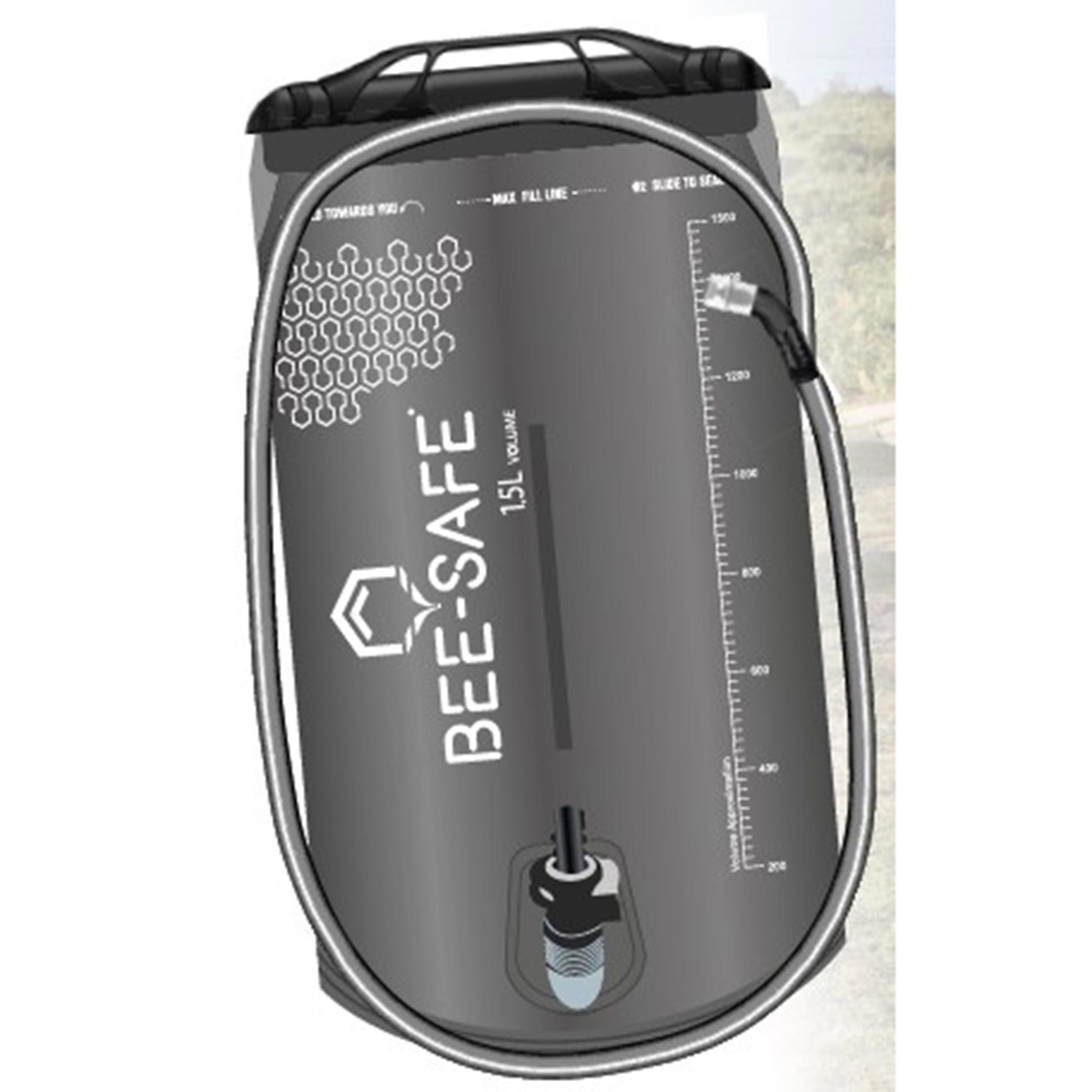 Bee-Safe Bladder 1.5 Litre Drinkfles-Grijs
