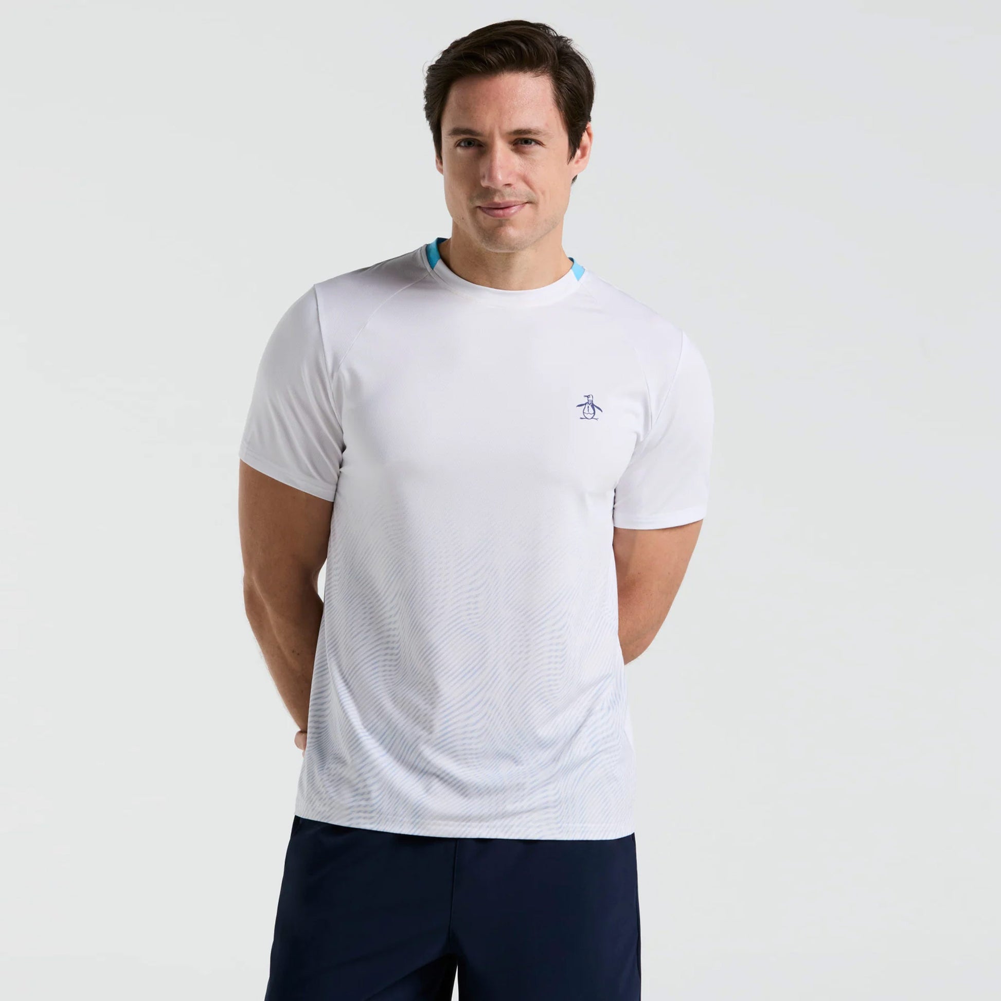 Original Penguin Performance Ombre T-shirt Heren-Wit