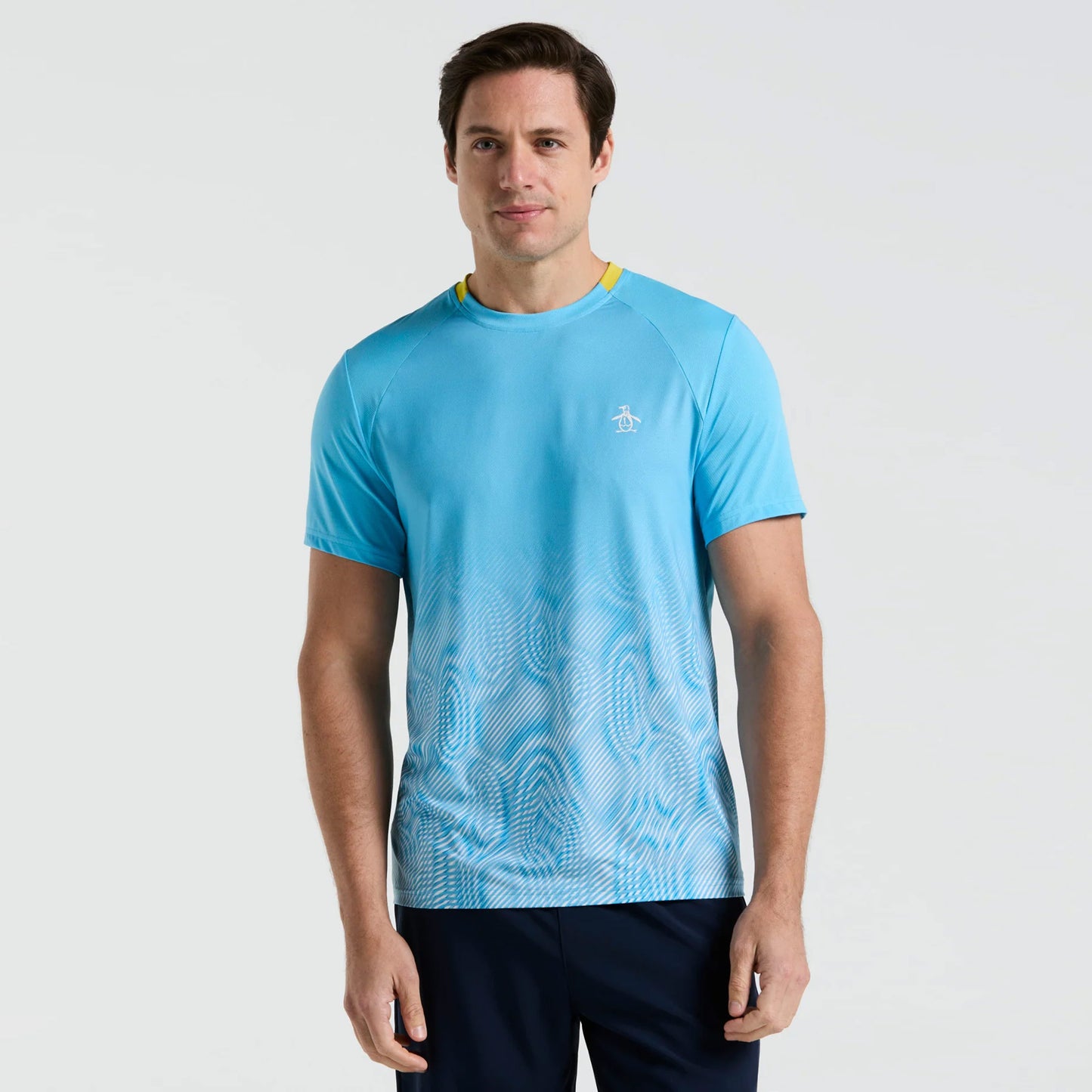 Original Penguin Performance Ombre T-shirt Heren-Lichtblauw