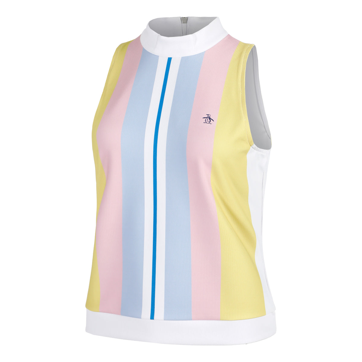 Original Penguin Striped Ribbed Tanktop Dames-Wit