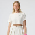 Top Layer T-shirt Dames-Crème