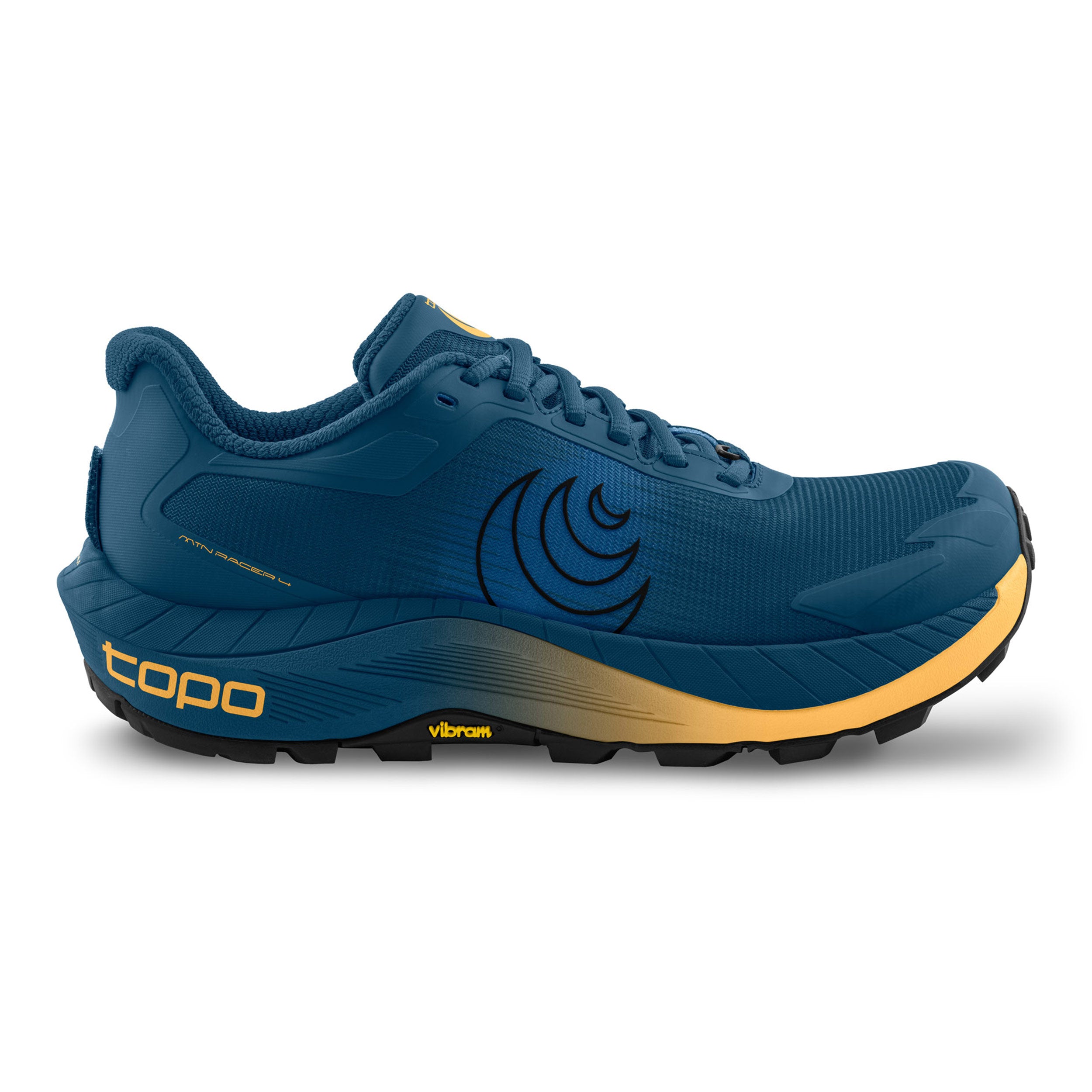 TOPO ATHLETIC MTN Racer 4 Trailschoen Heren - donkerblauw, oranje