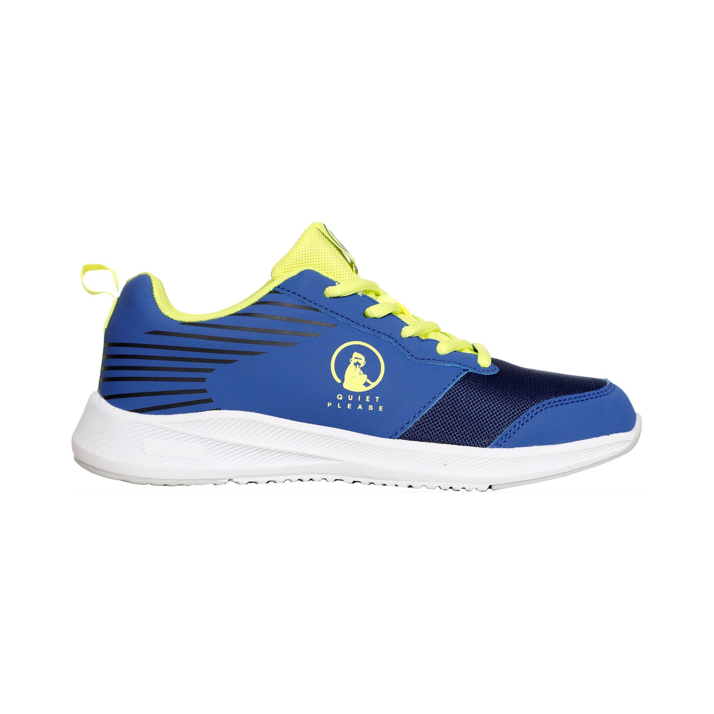 Quiet Please Courtstyler Lace Up Allcourt Schoen Kinderen-Blauw,Geel