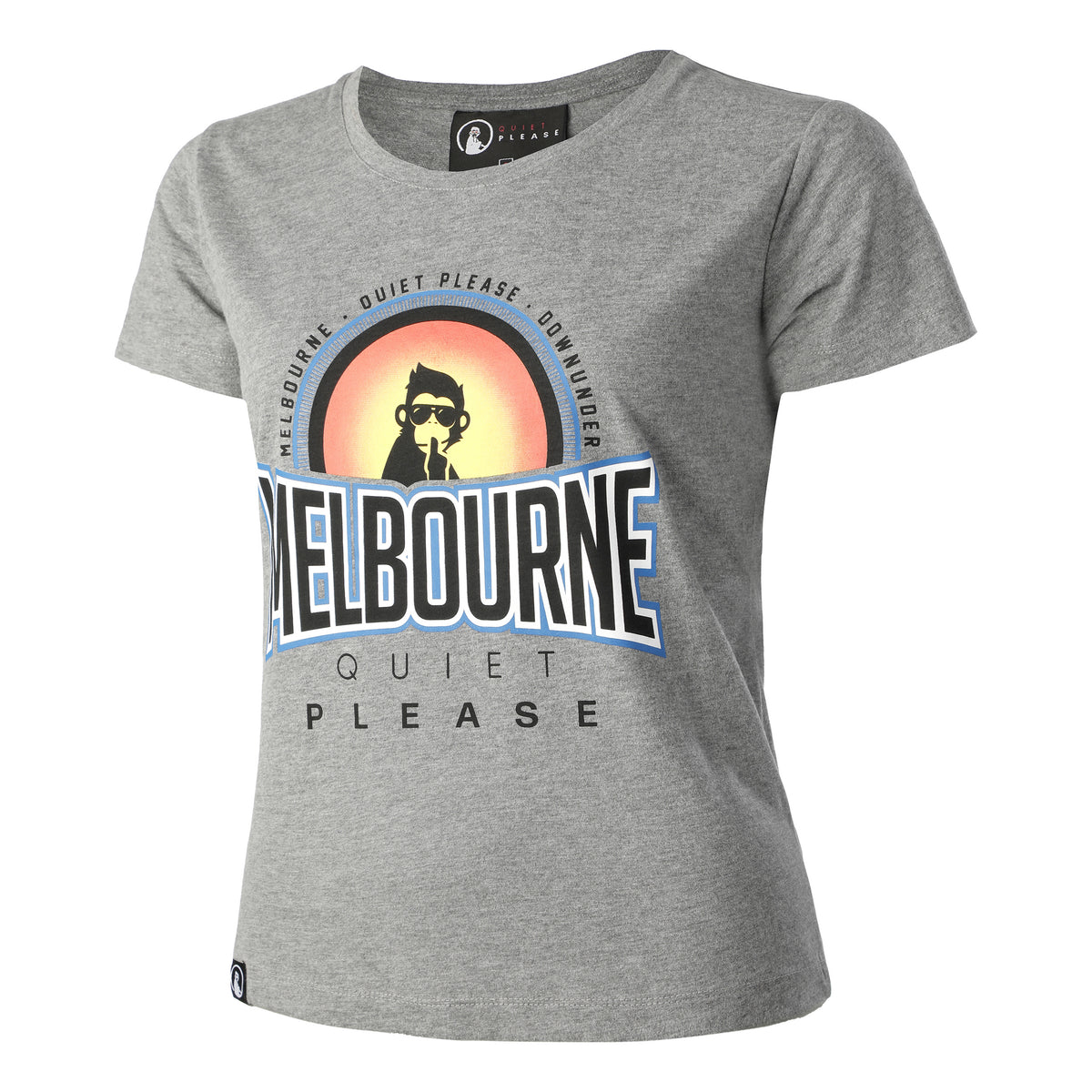 Quiet Please Melbourne Sunrise T-shirt Dames - grijs, veelkleurig