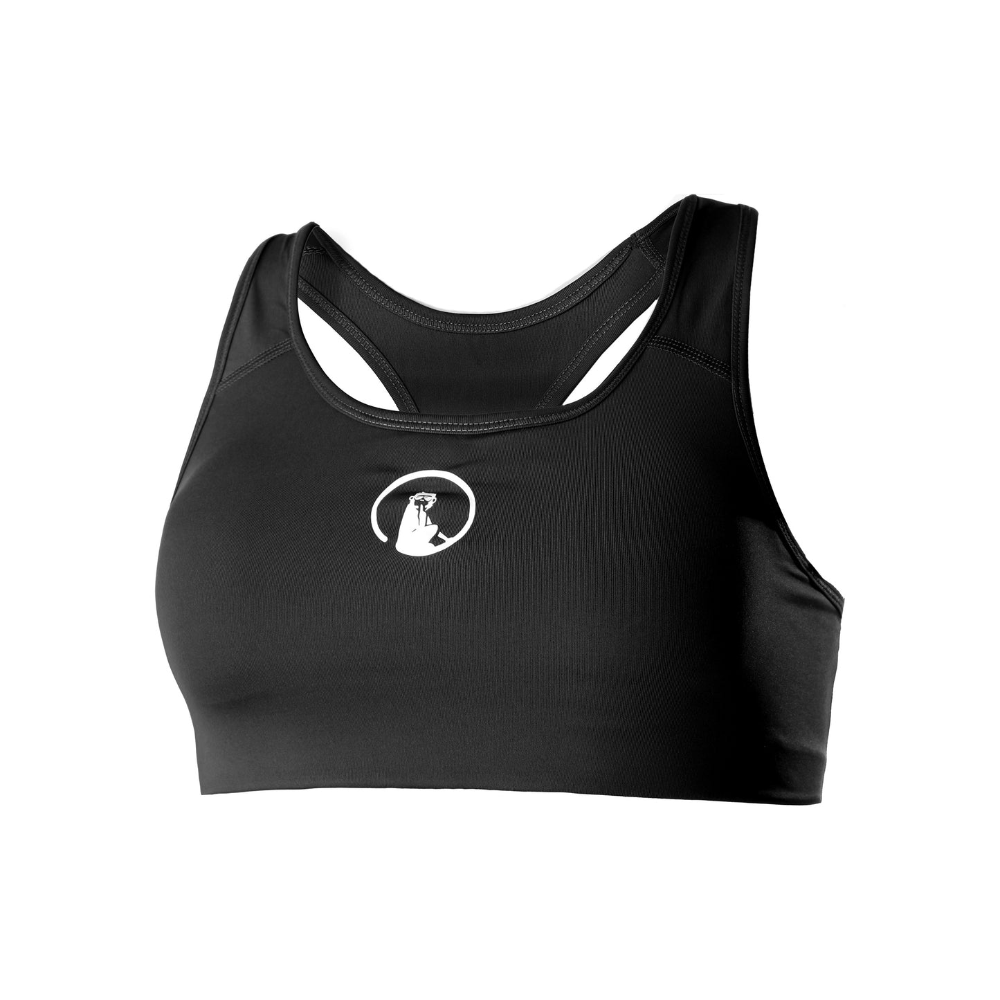 Quiet Please Love Padded Sport-bh Dames-Zwart