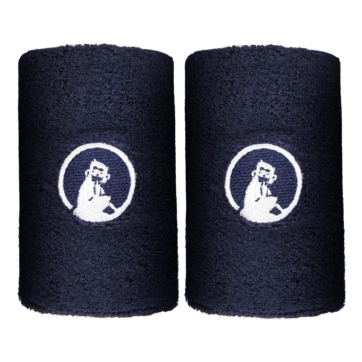 Quiet Please Zweetband Verpakking 2 stuks lang - donkerblauw