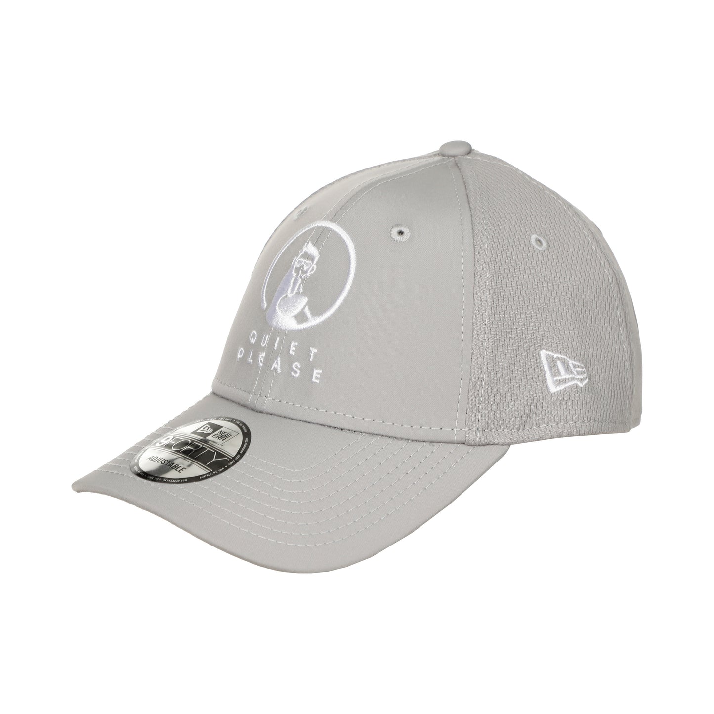 Quiet Please New Era Core 9 Forty Cap-Grijs,Wit