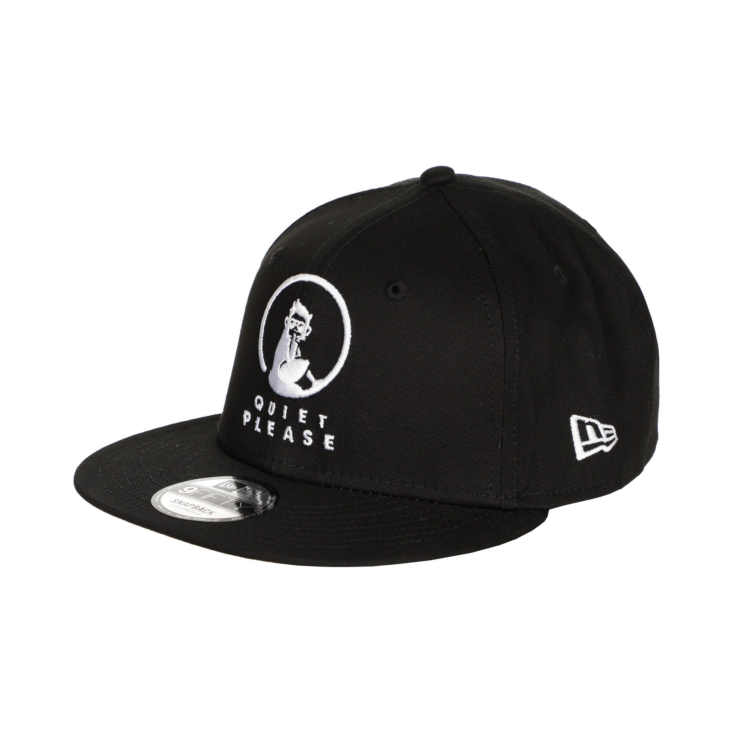 Quiet Please New Era Core 9 Fifty Cap Unisex - zwart, wit