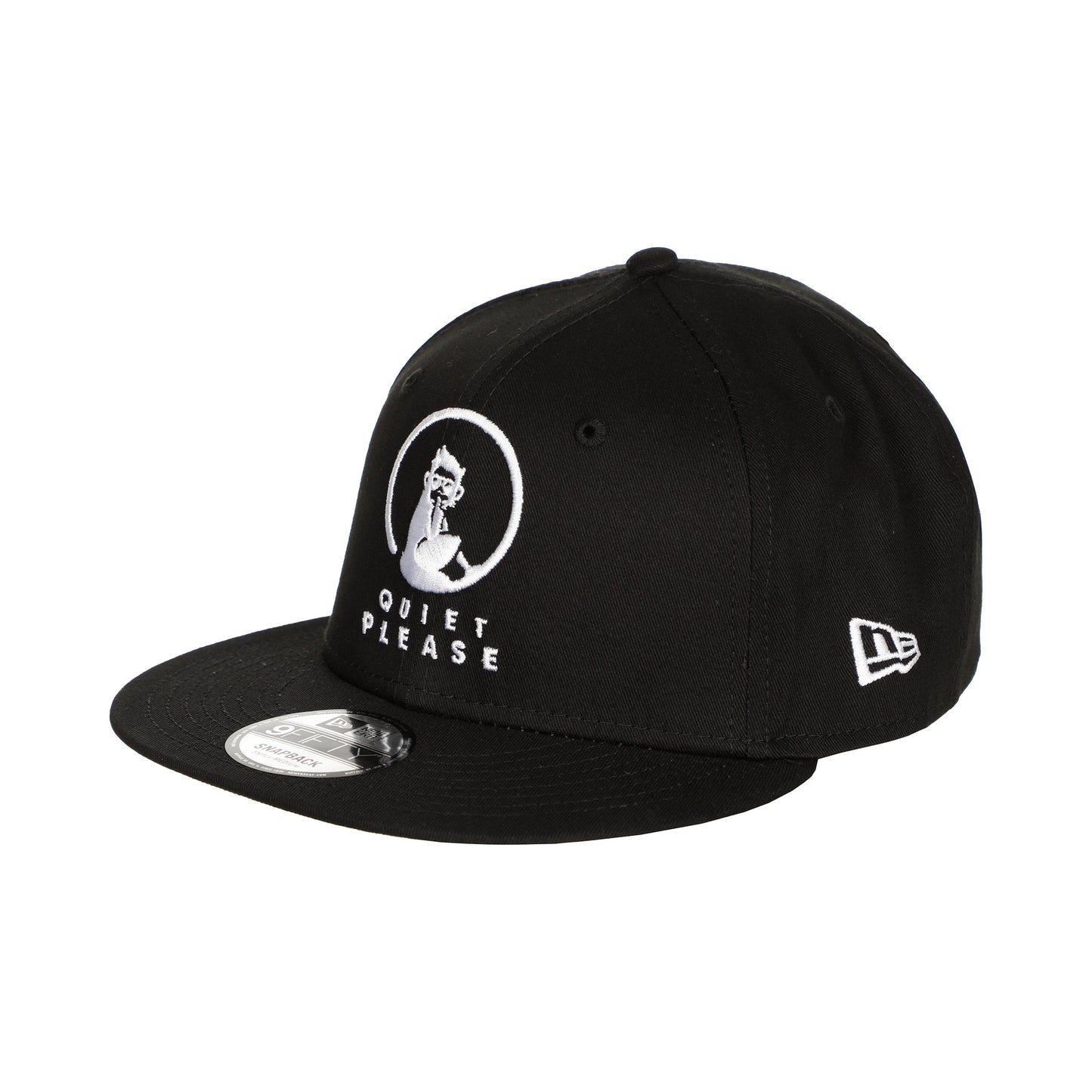Quiet Please New Era Core 9 Fifty Cap Unisex - zwart, wit