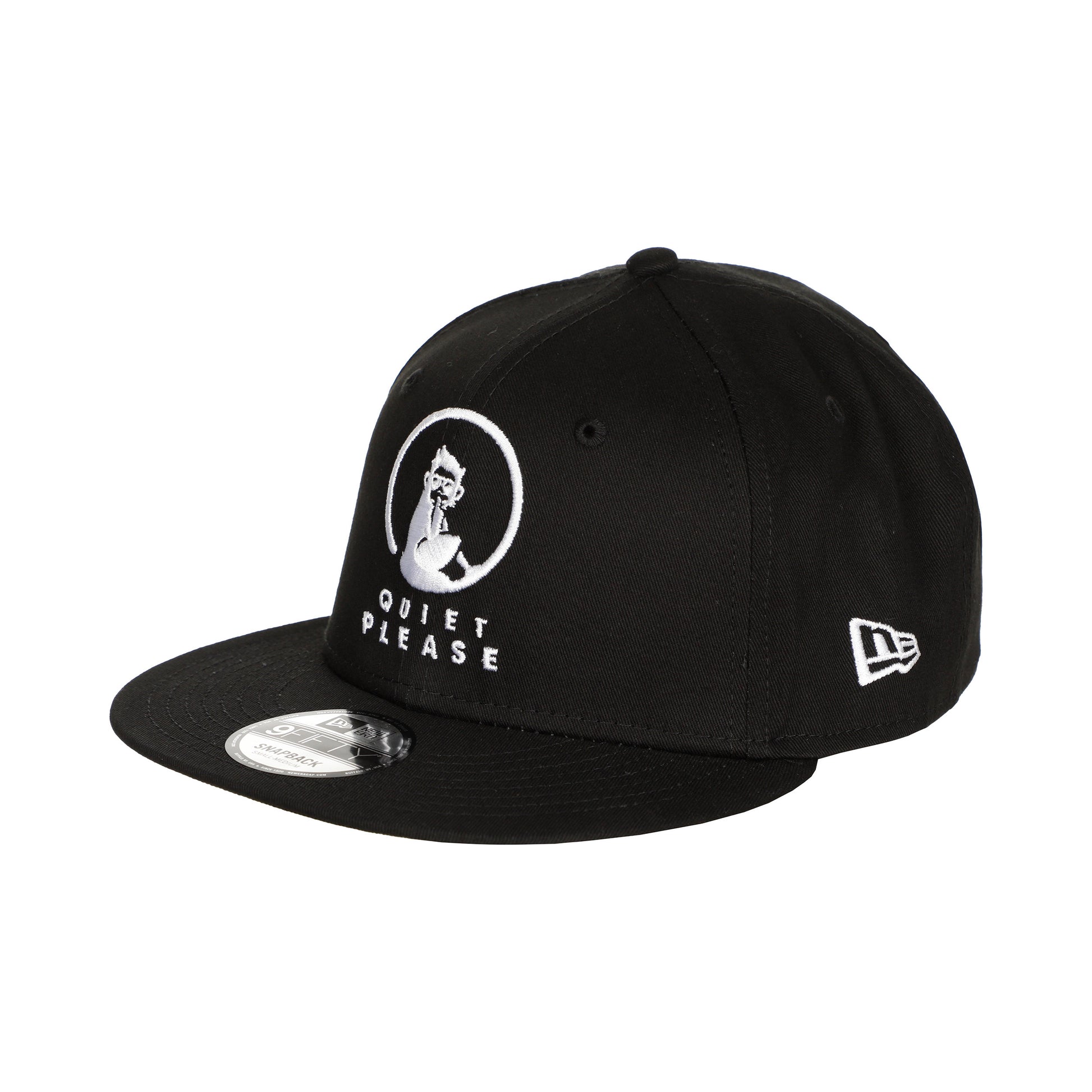 Quiet Please New Era Core 9 Fifty Cap Unisex - zwart, wit