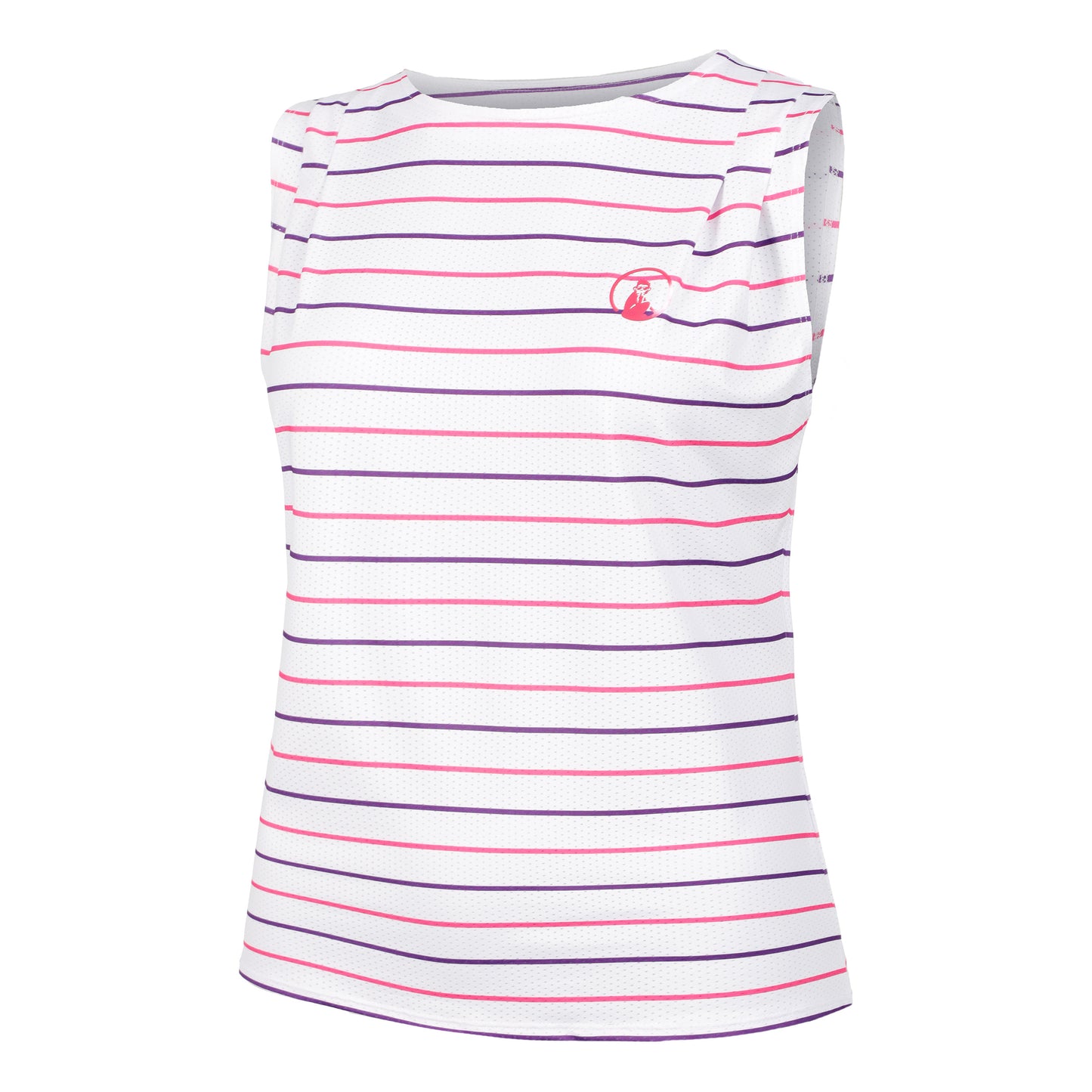 Quiet Please Poach Tanktop Dames - wit, veelkleurig