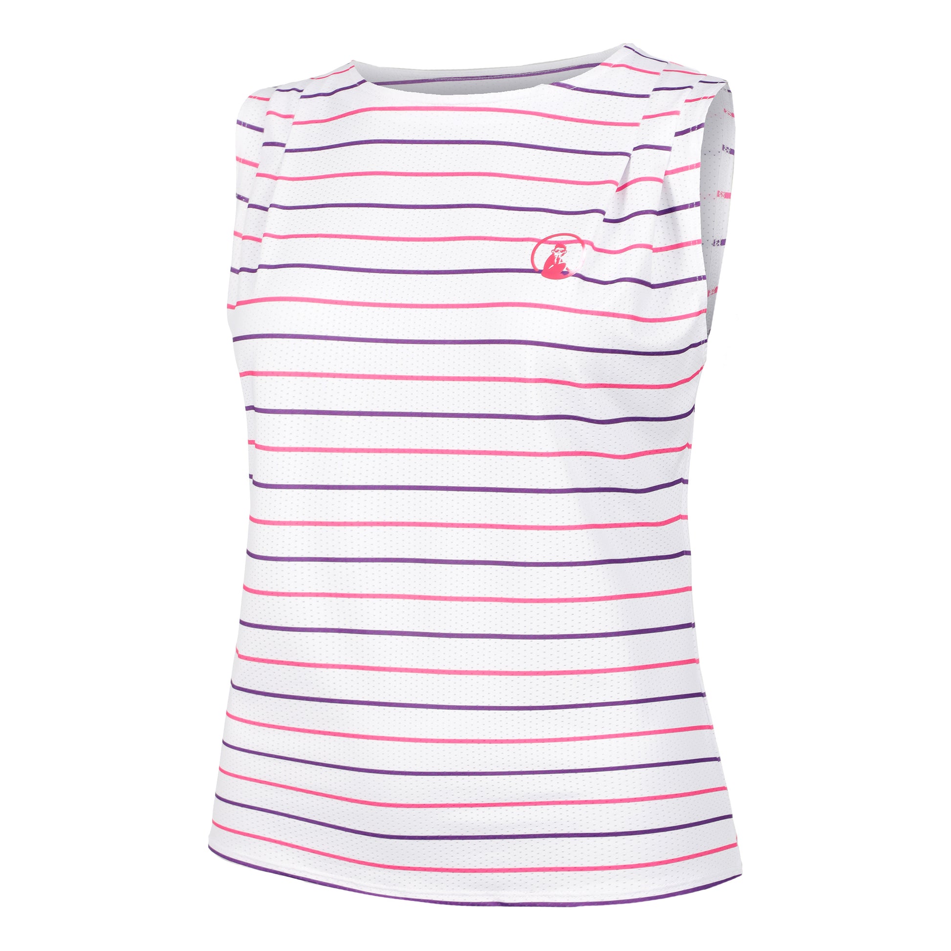 Quiet Please Poach Tanktop Dames - wit, veelkleurig