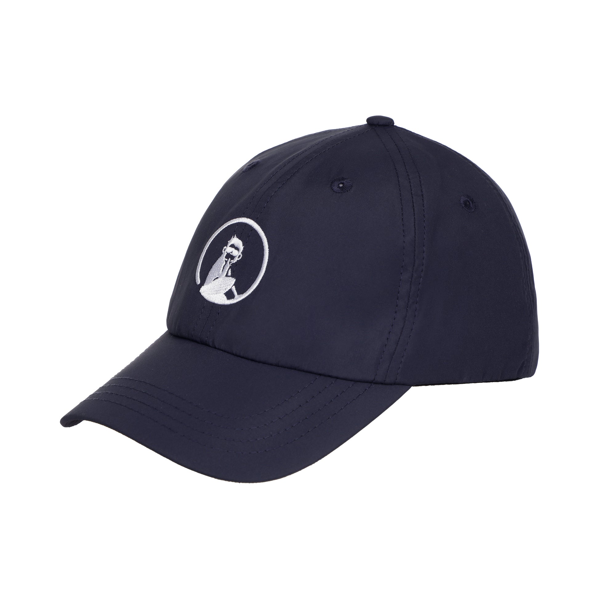 Quiet Please Court Cap-Donkerblauw,Wit