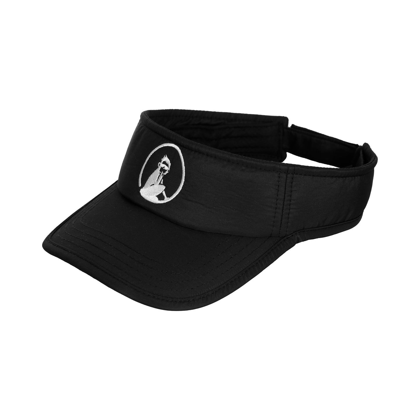Quiet Please Court Visor-Zwart,Wit
