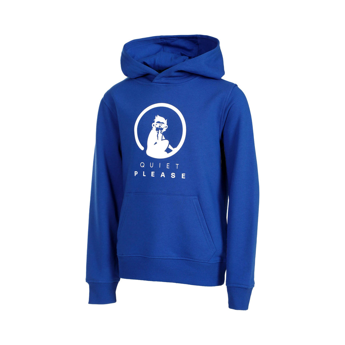 Quiet Please Advantage Logo Sweater met capuchon Jongens - blauw,