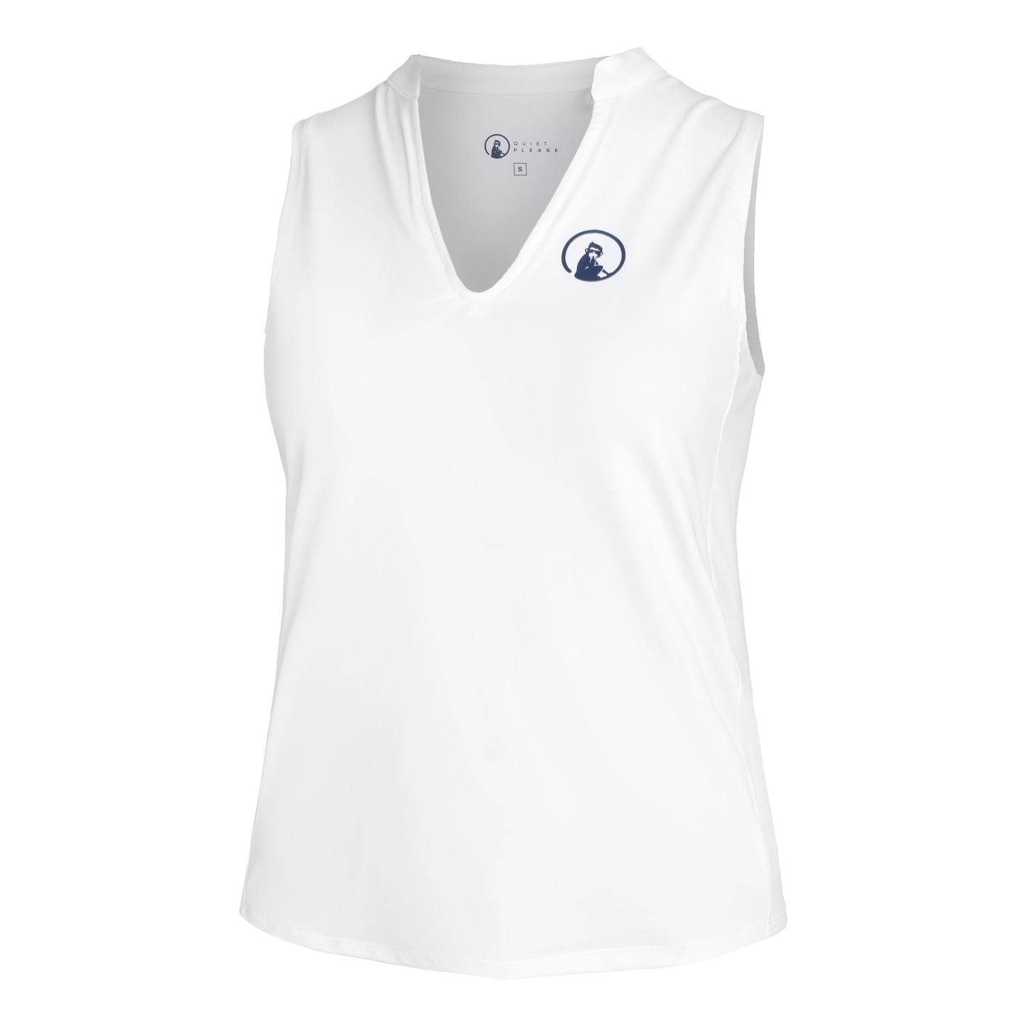 Quiet Please Slice Tanktop Dames-Wit