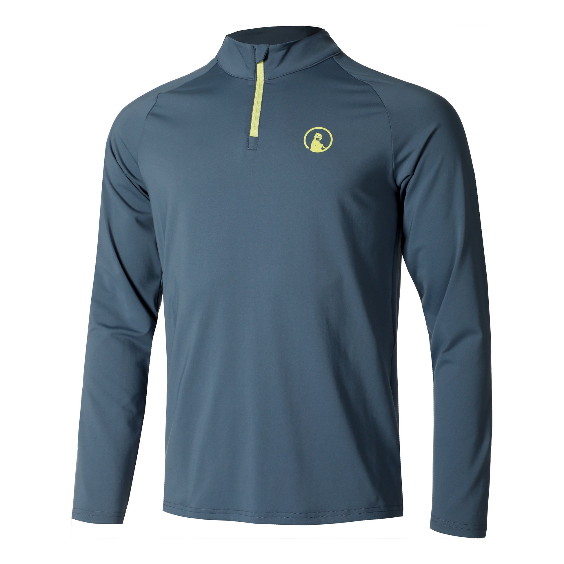 Quiet Please Big Serve 1/4 Zip Longsleeve Heren - blauw,