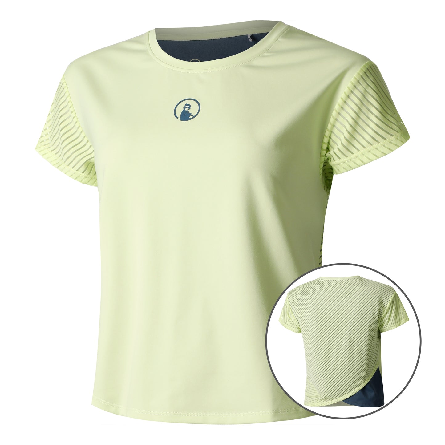 Quiet Please Perspectives Cross T-shirt Dames-Limoen