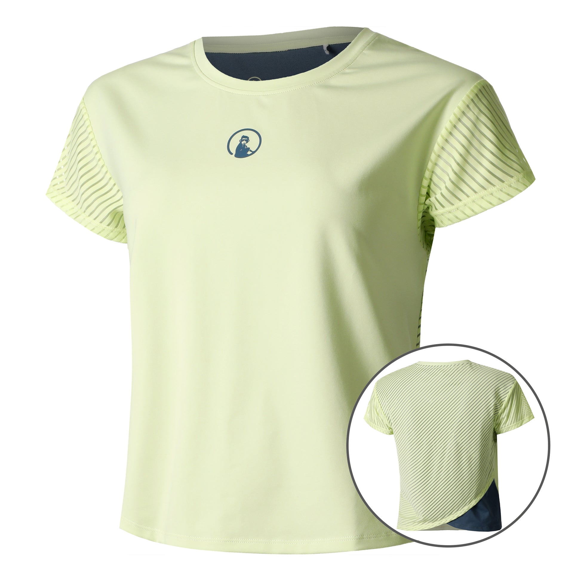 Quiet Please Perspectives Cross T-shirt Dames-Limoen