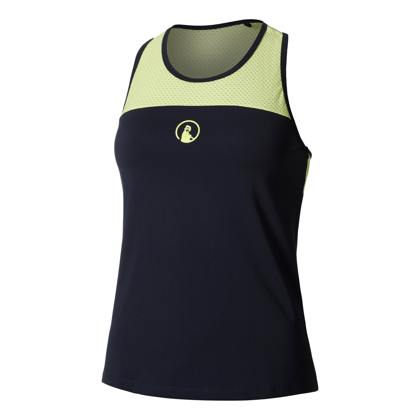 Quiet Please Perspectives Racerback Tanktop Dames-Donkerblauw