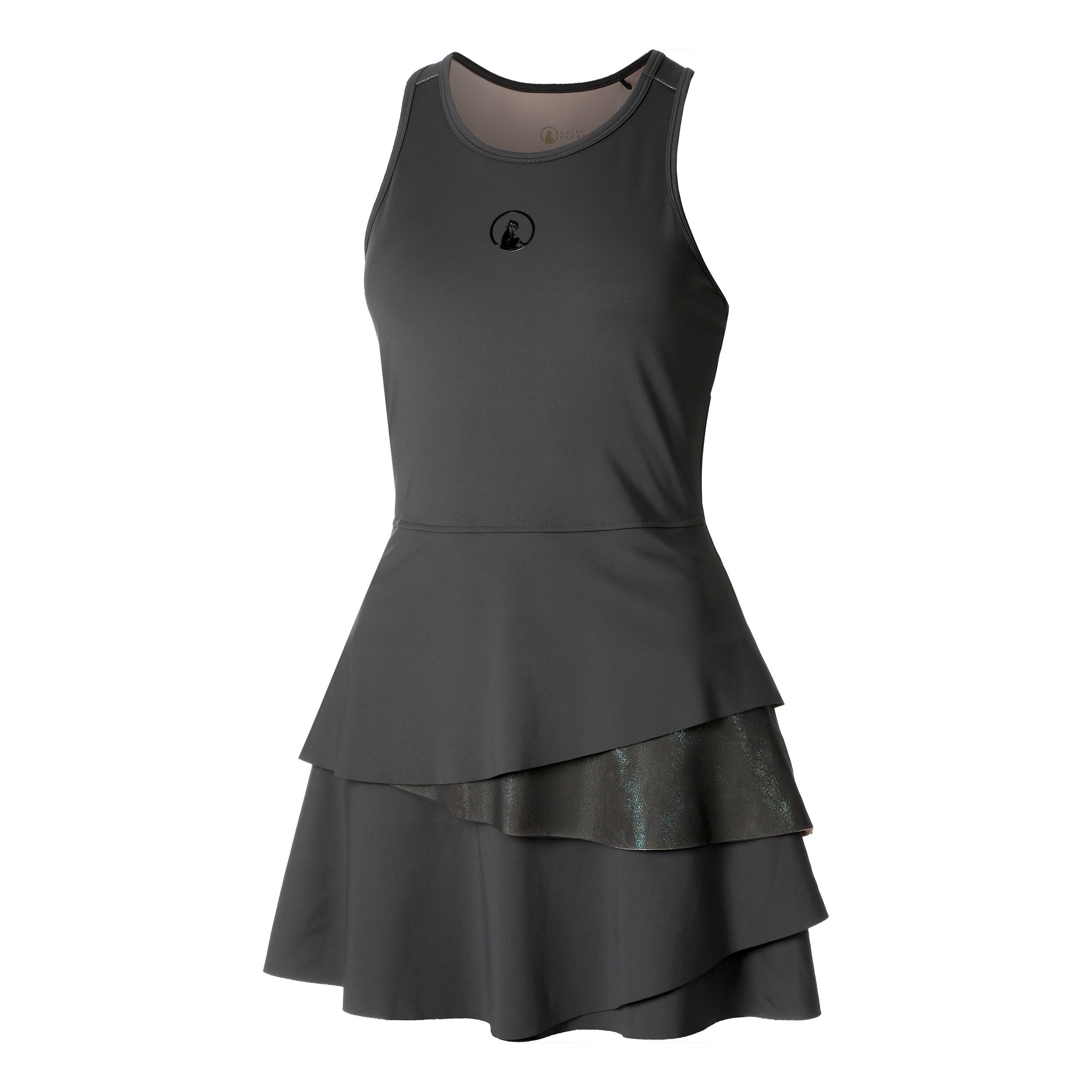 Quiet Please Flounce Jurk Dames - antraciet,