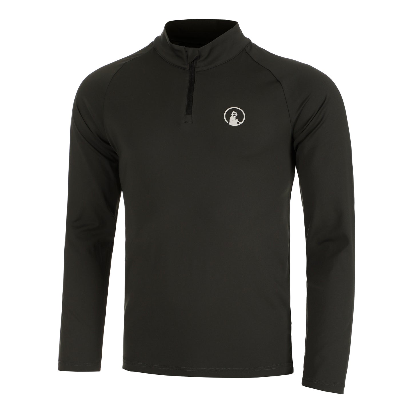 Quiet Please Big Serve 1/4 Zip Longsleeve Heren - donkergrijs,