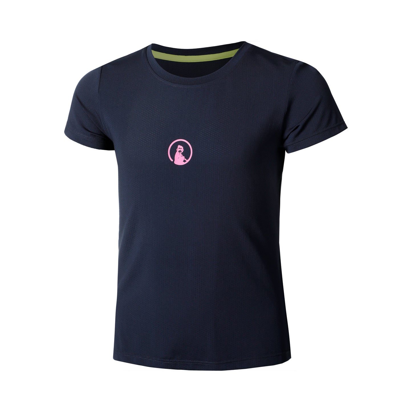 Quiet Please Retriever T-shirt Meisjes-Donkerblauw,Pink